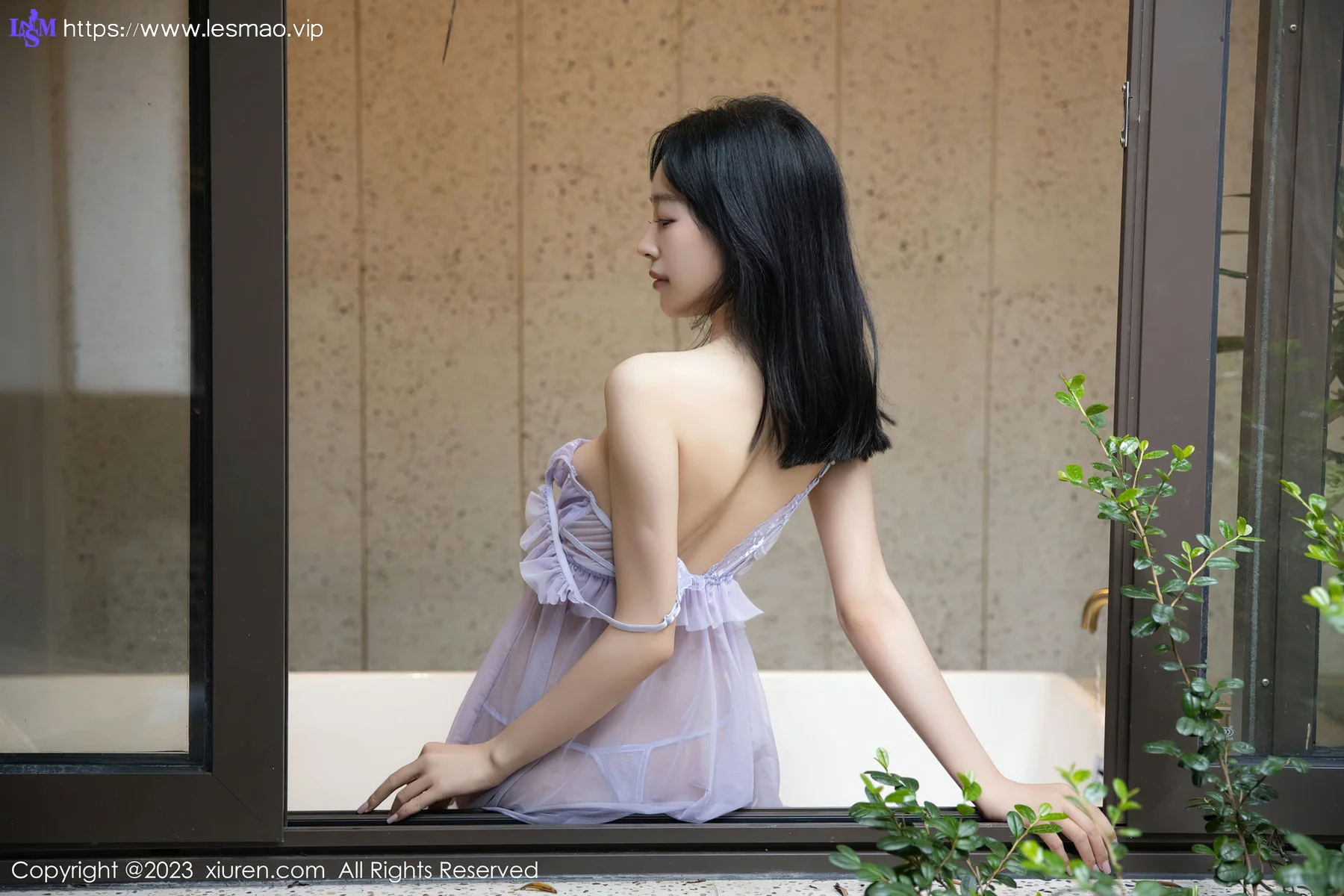 XiuRen 秀人 No.7451  糖豆sisi 薄纱睡裙性感写真 - 5