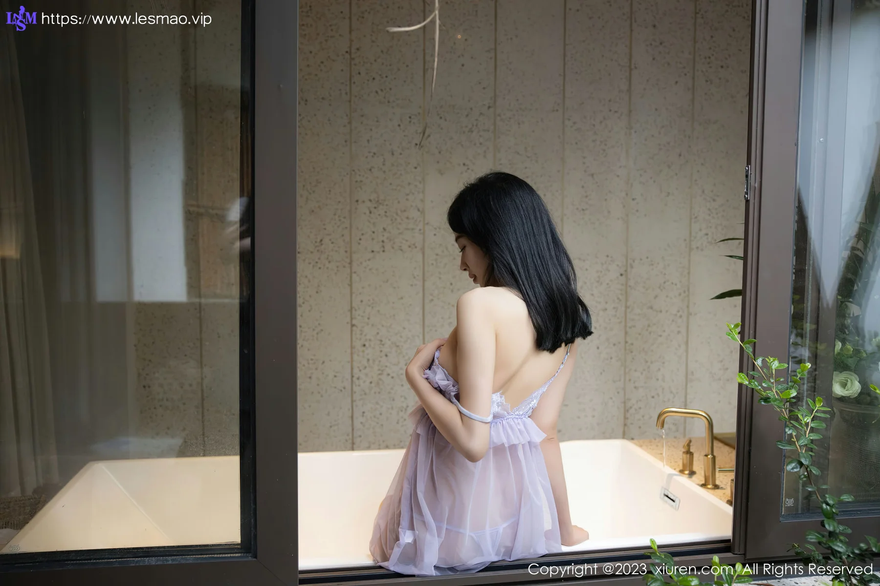 XiuRen 秀人 No.7451  糖豆sisi 薄纱睡裙性感写真 - 8