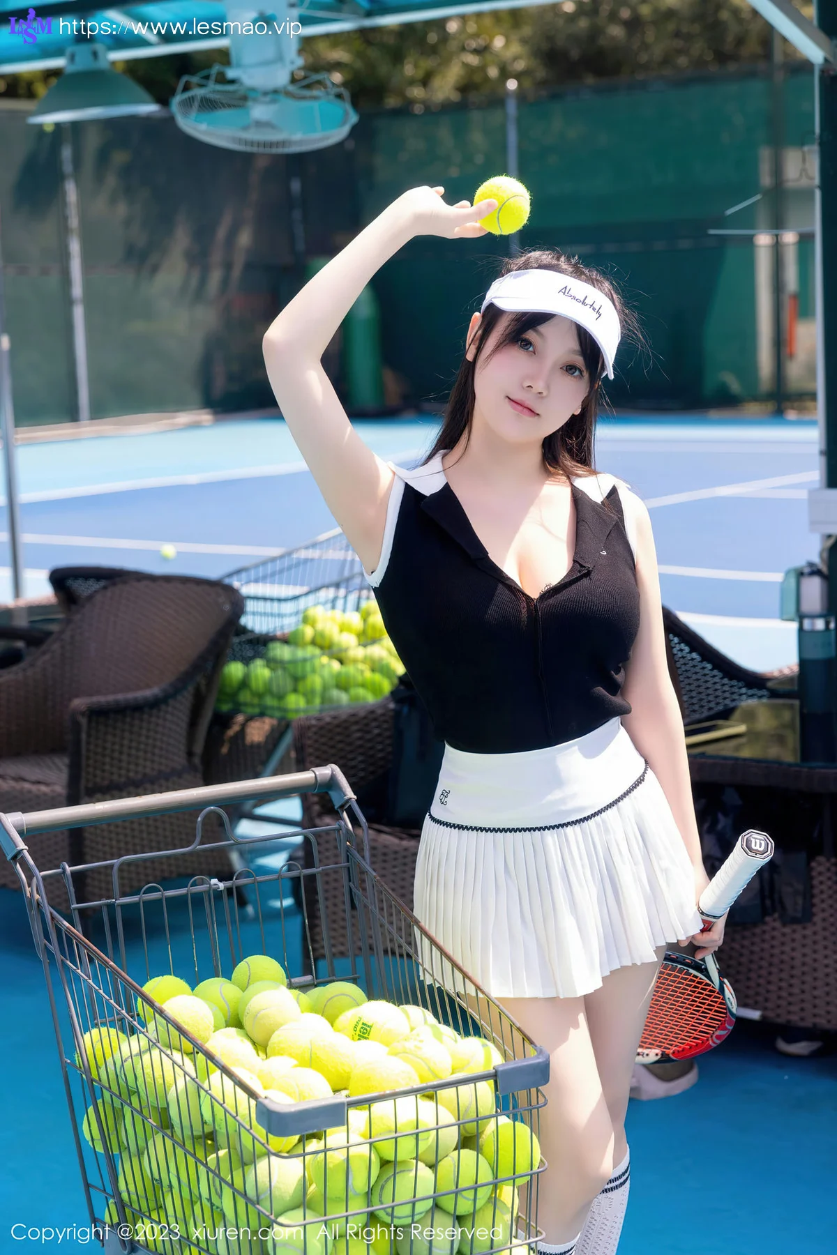 XiuRen 秀人 No.7467  豆瓣酱 网球服运动服性感写真2 - 4