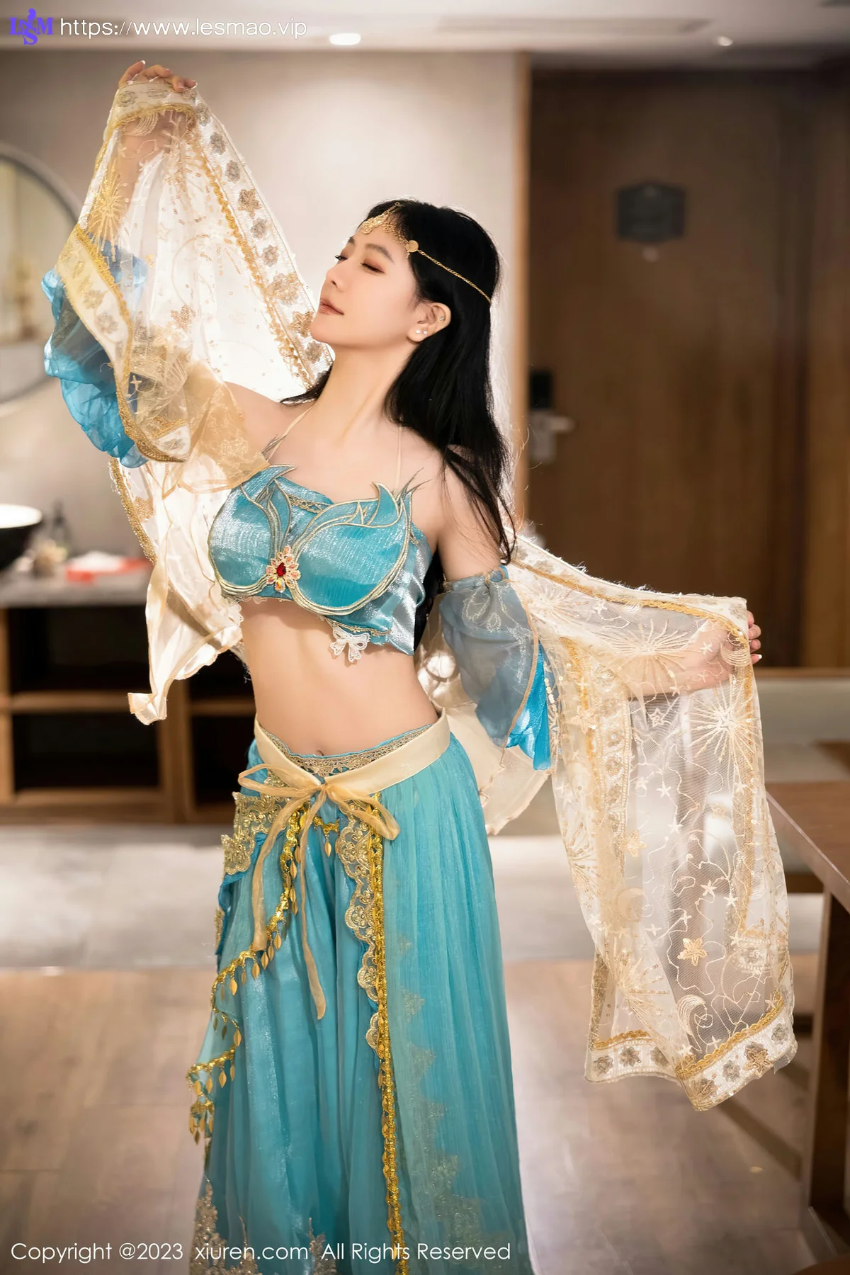 XiuRen 秀人 No.7469  幼幼 蓝色西域舞娘性感写真22 - 4