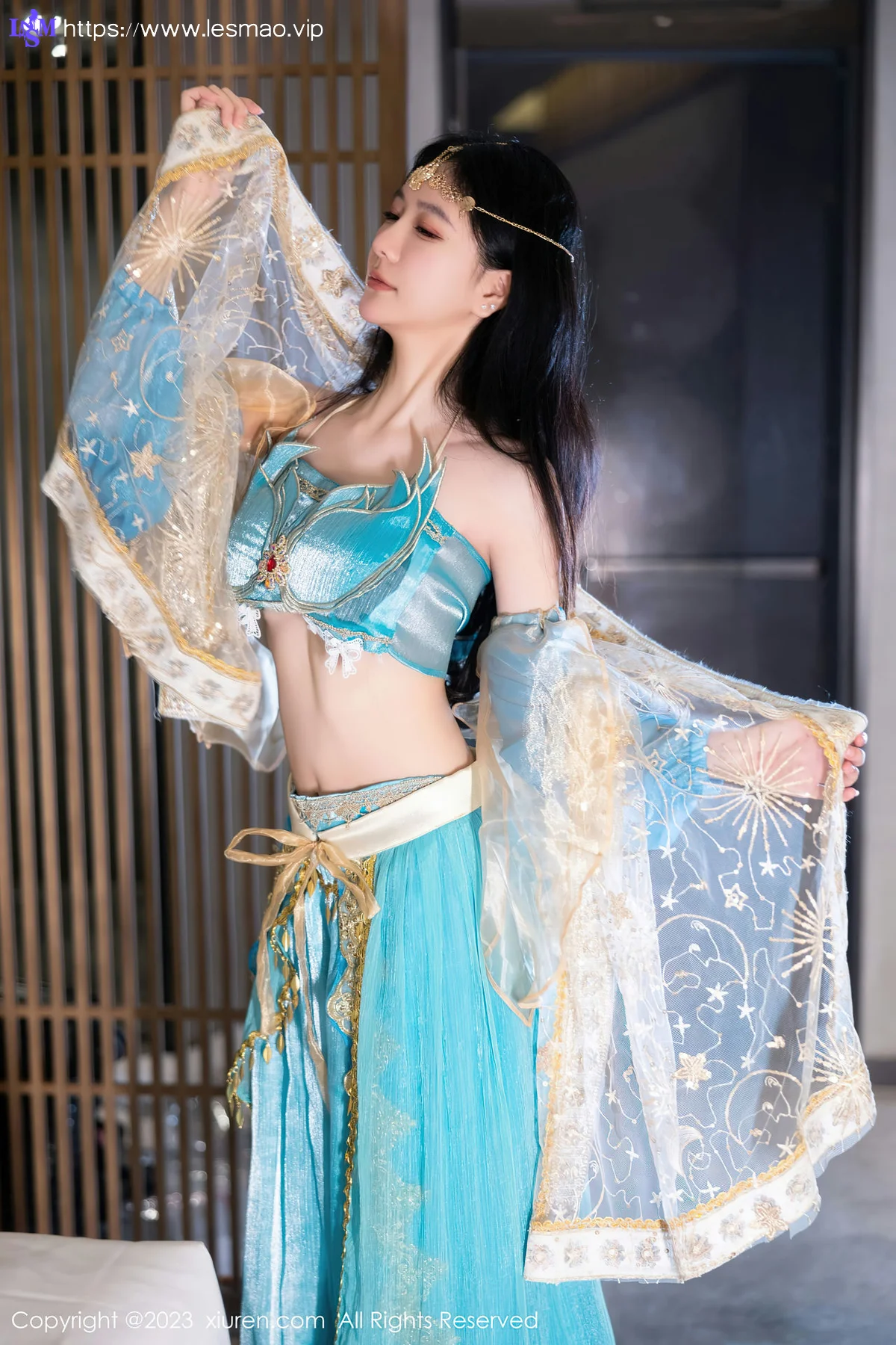 XiuRen 秀人 No.7469  幼幼 蓝色西域舞娘性感写真22 - 8