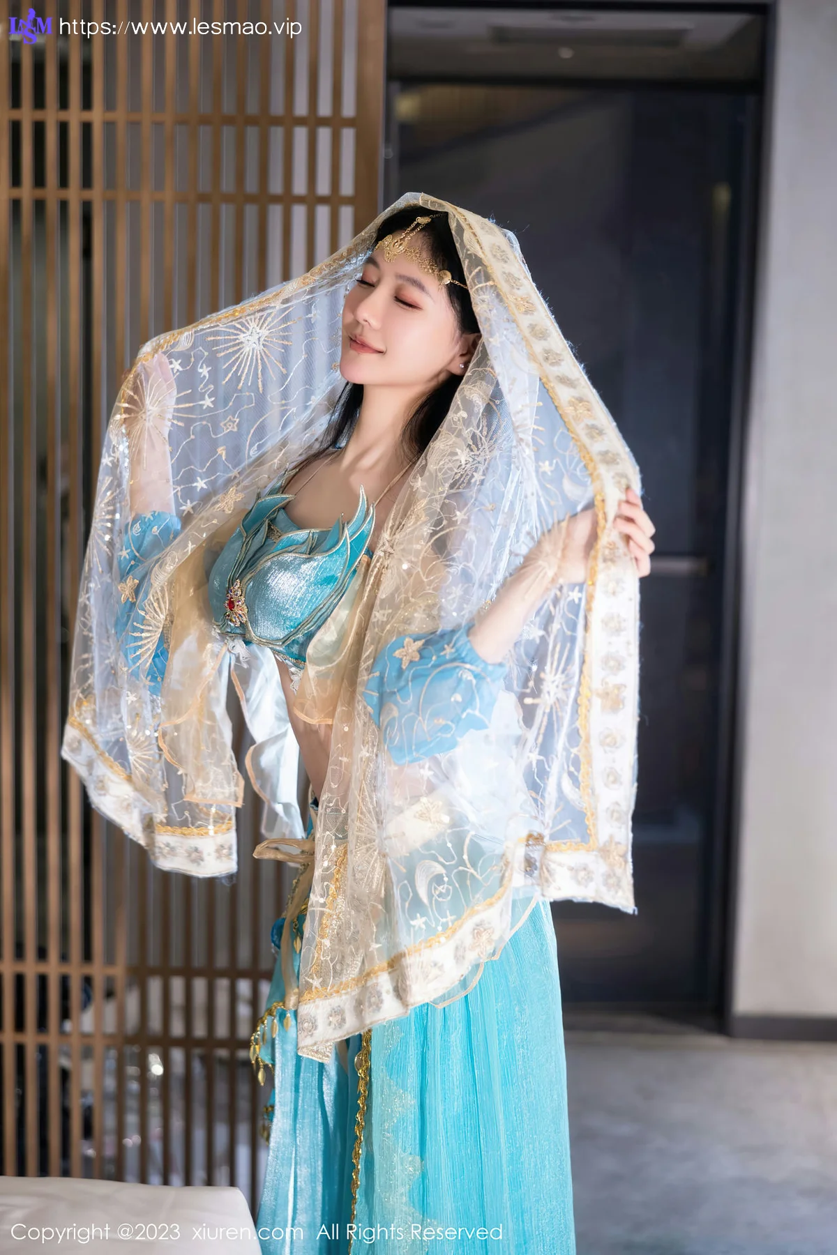 XiuRen 秀人 No.7469  幼幼 蓝色西域舞娘性感写真22 - 1