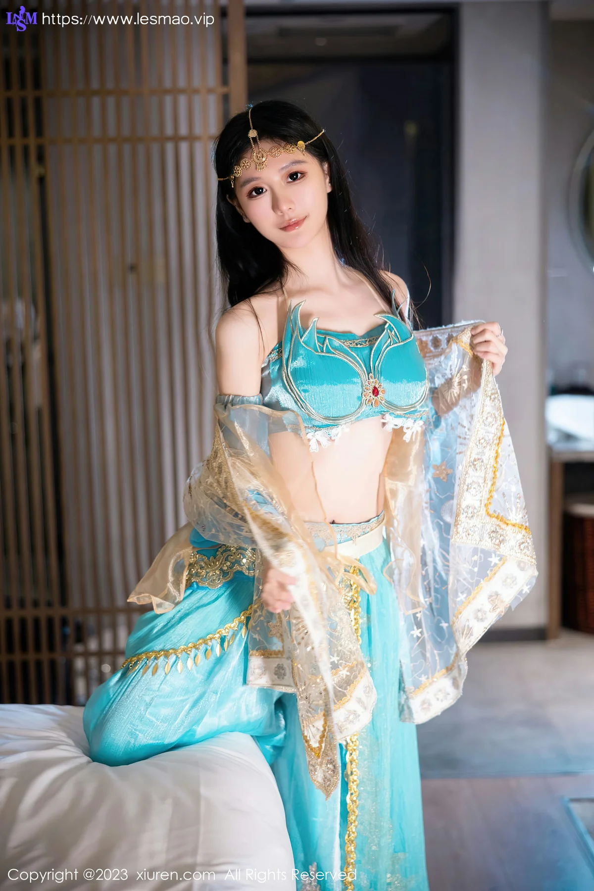 XiuRen 秀人 No.7469  幼幼 蓝色西域舞娘性感写真22 - 4
