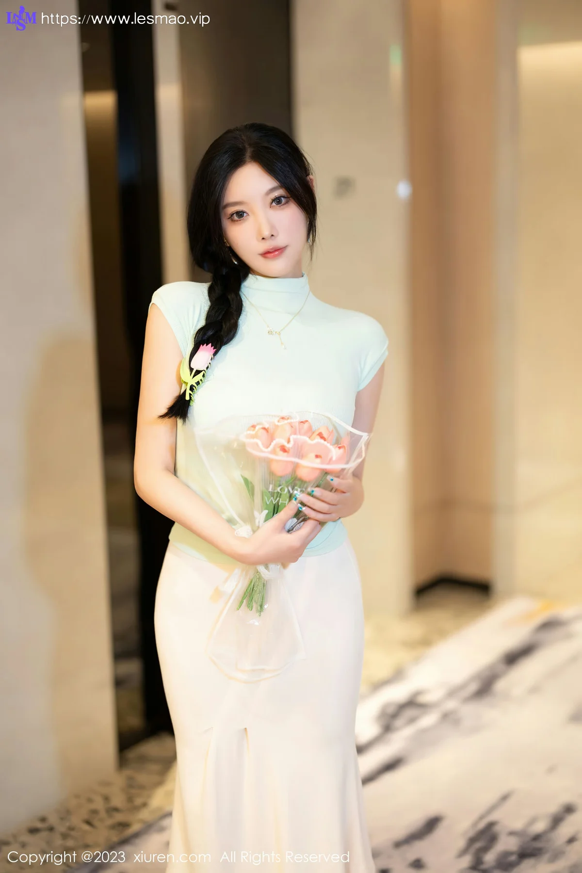 XiuRen 秀人 No.7481  杨晨晨Yome 白色蕾丝内衣性感写真22 - 7