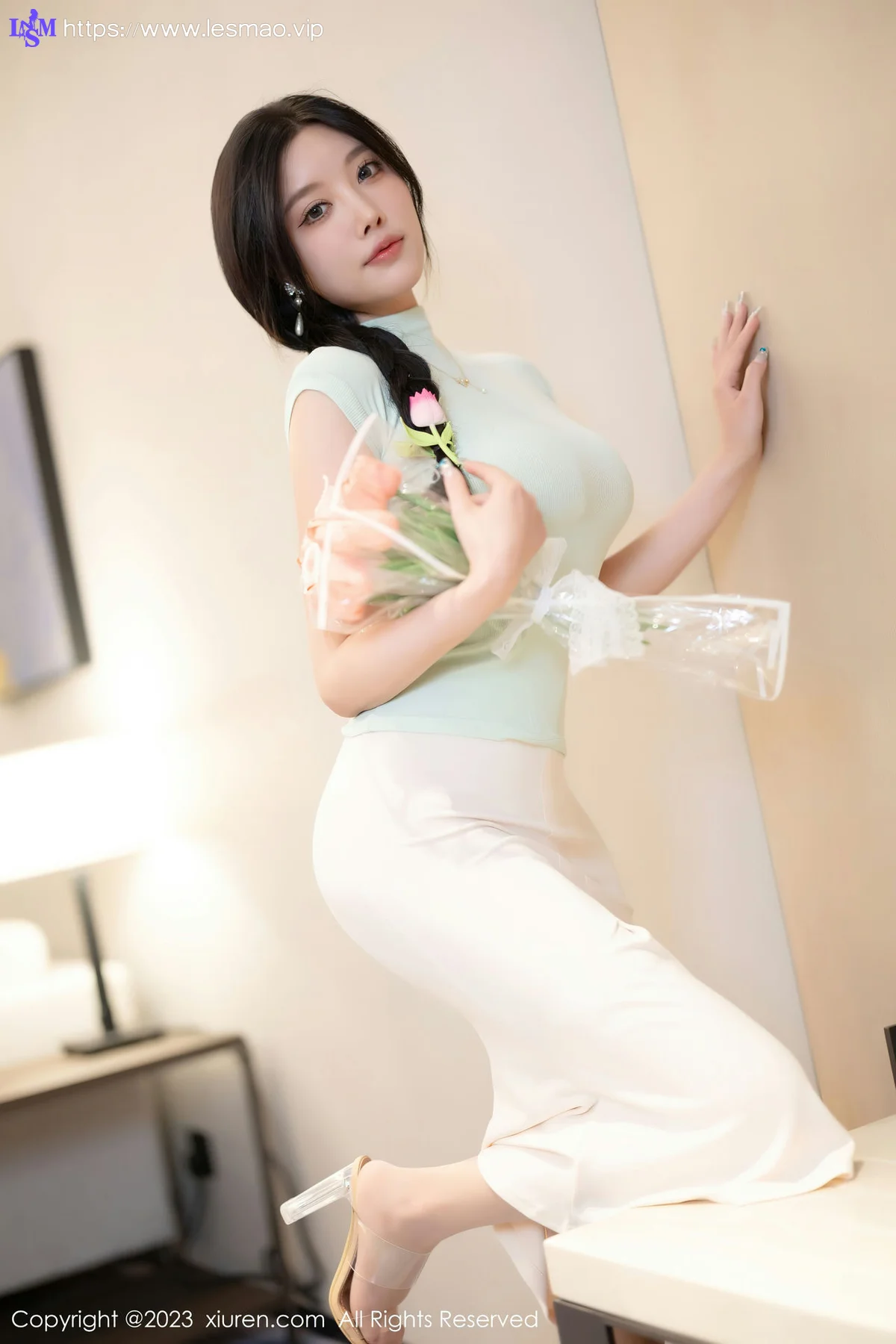 XiuRen 秀人 No.7481  杨晨晨Yome 白色蕾丝内衣性感写真22 - 5