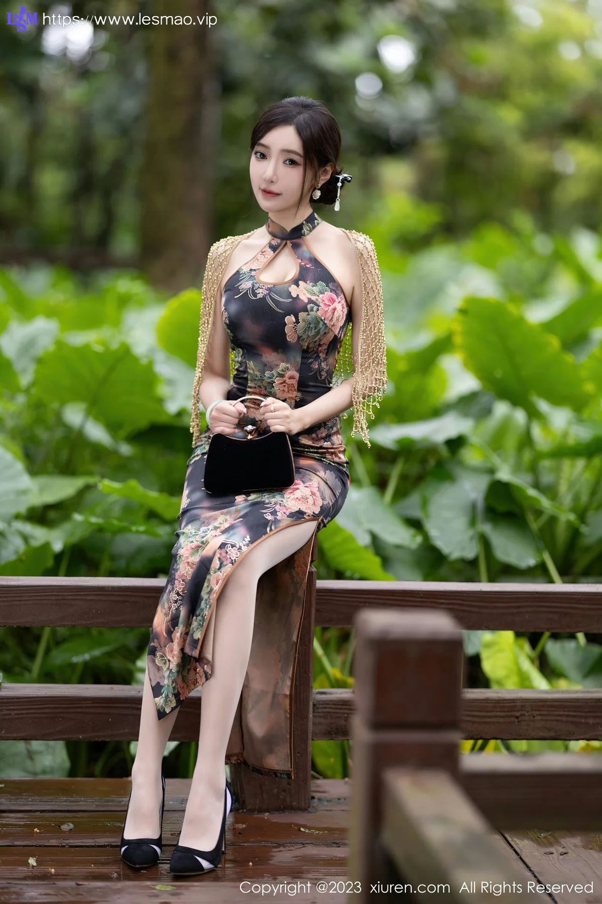 XiuRen 秀人 No.7495  王馨瑶yanni 花纹旗袍安吉旅拍2 - 5