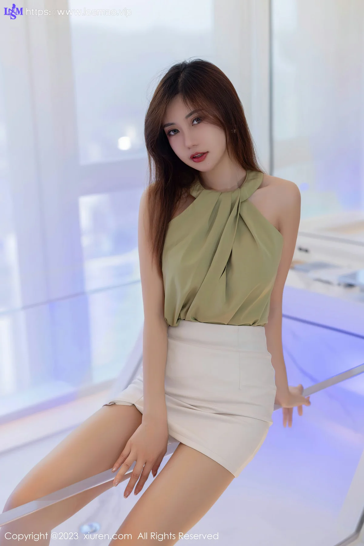 XiuRen 秀人 No.7503  绮里嘉ula 黑色情趣内衣性感写真1 - 9