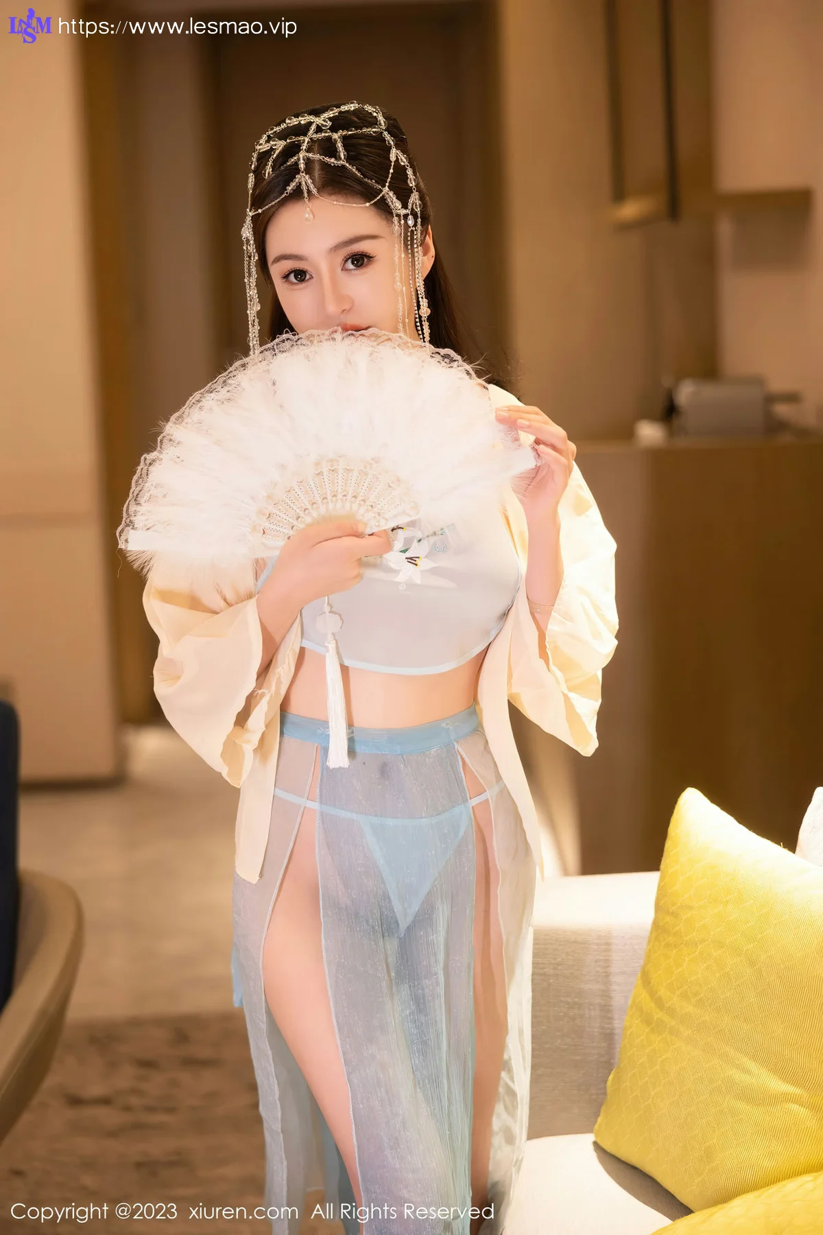 XiuRen 秀人 No.7514  唐宁宁 浅色古装性感写真22 - 6