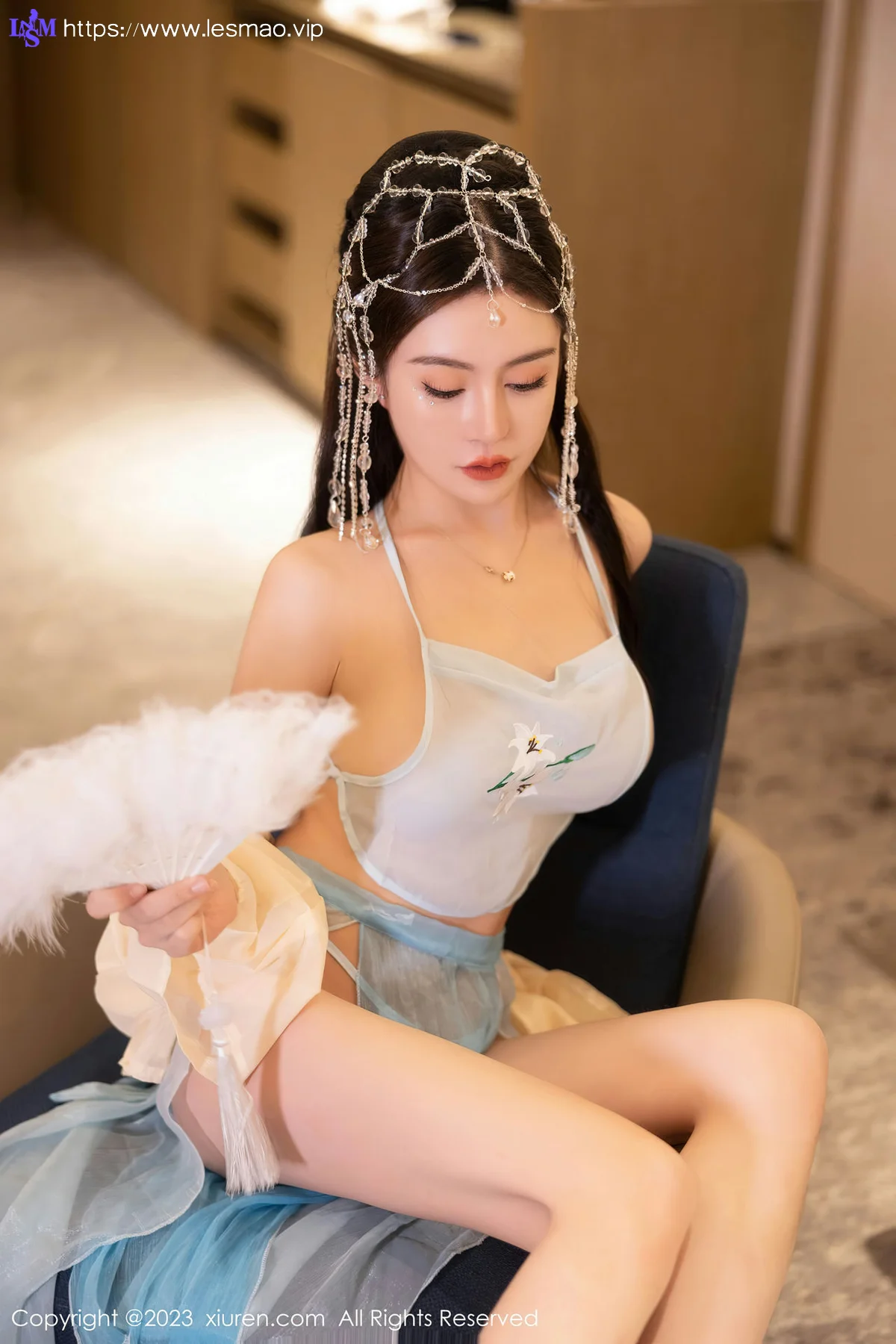 XiuRen 秀人 No.7514  唐宁宁 浅色古装性感写真22 - 6