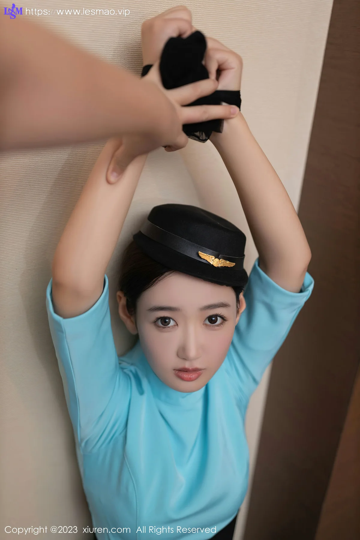 XiuRen 秀人 No.7516  唐安琪 蓝色空姐制服性感写真111 - 4