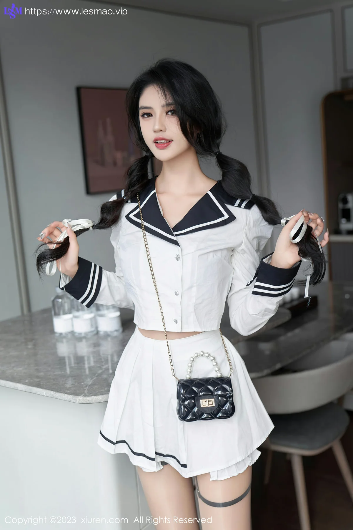 XiuRen 秀人 No.7526  浅浅Danny 紫色蕾丝内衣性感写真3 - 4