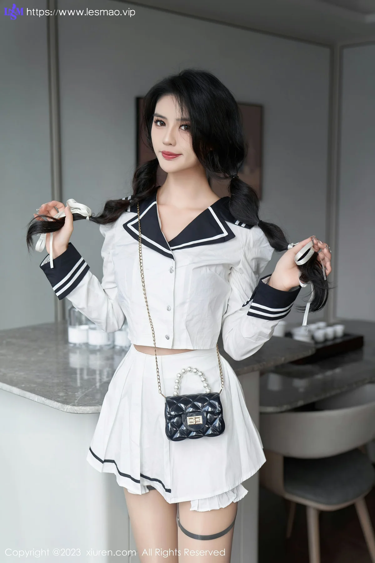 XiuRen 秀人 No.7526  浅浅Danny 紫色蕾丝内衣性感写真3 - 5
