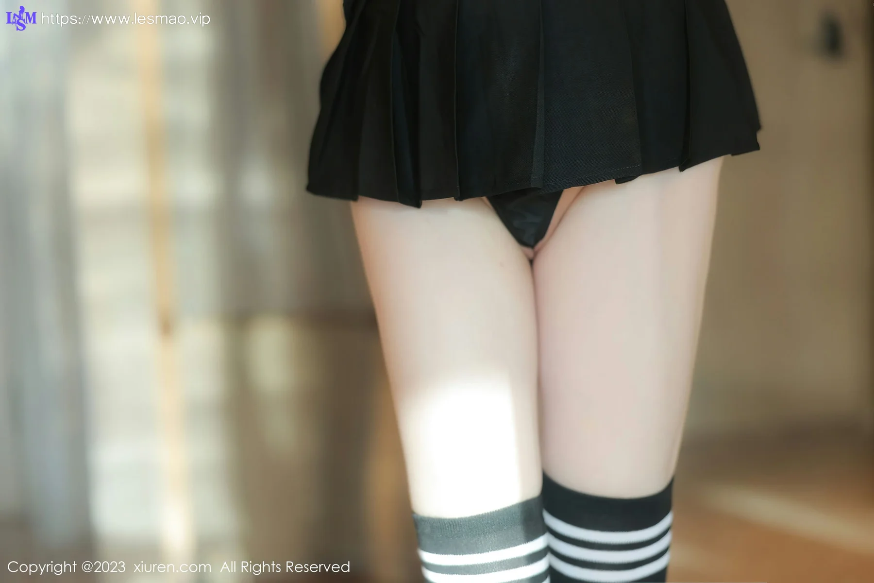 XiuRen 秀人 No.7534  林悠悠 黑色长筒袜性感写真3 - 3