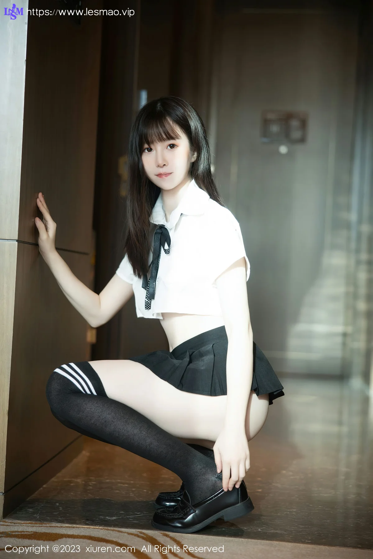 XiuRen 秀人 No.7534  林悠悠 黑色长筒袜性感写真3 - 3