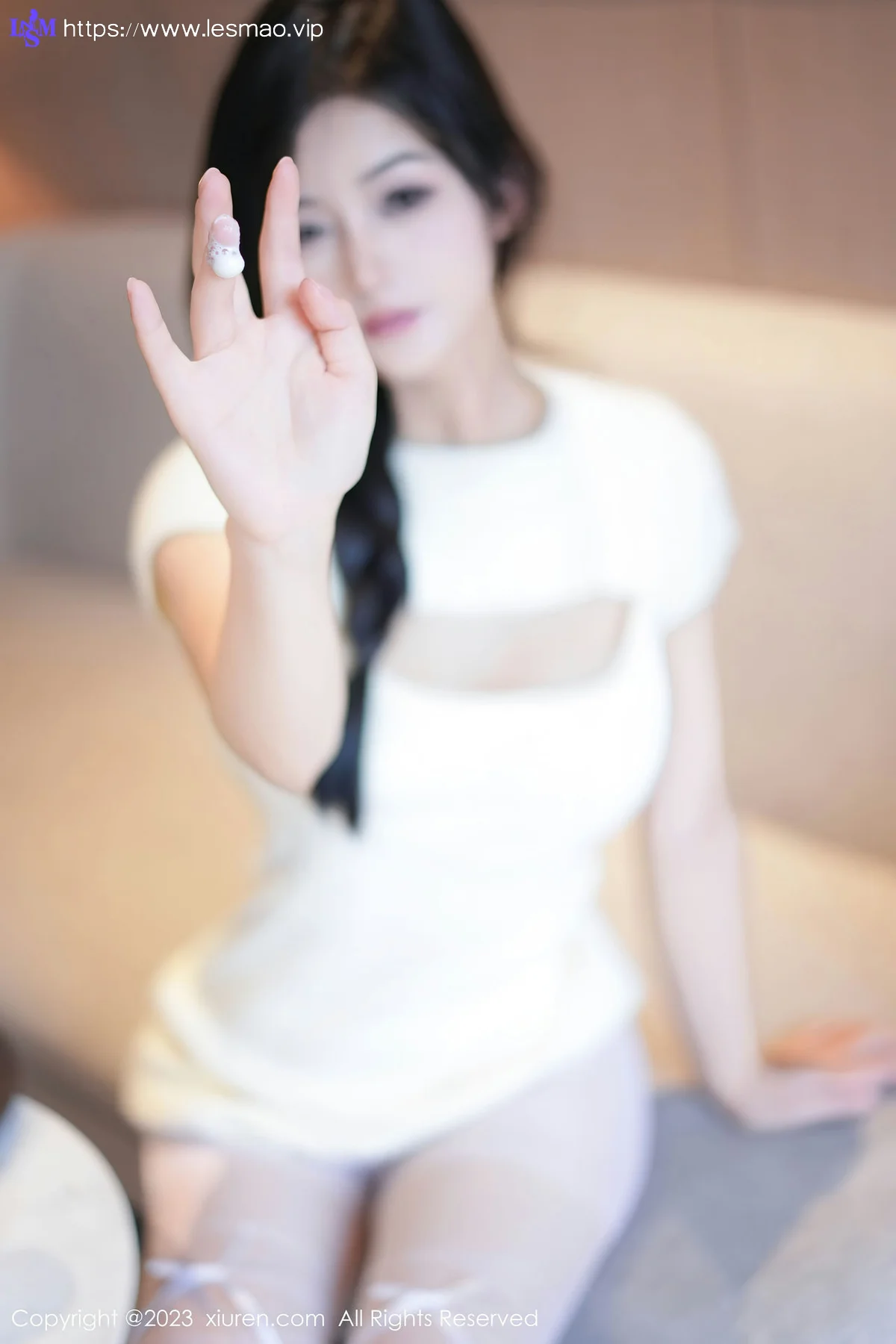 XiuRen 秀人 No.7541  谭小灵 诱人白色丝袜性感写真1 - 10