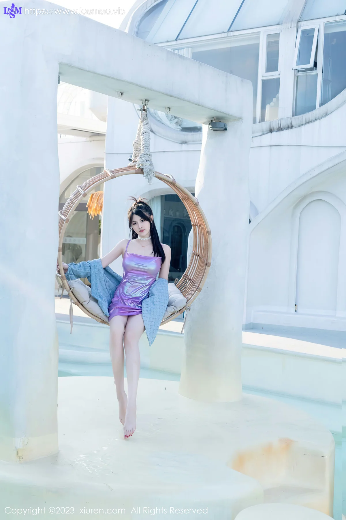 XiuRen 秀人 No.7565 诗诗kiki 灰色死库水性感写真1 - 10