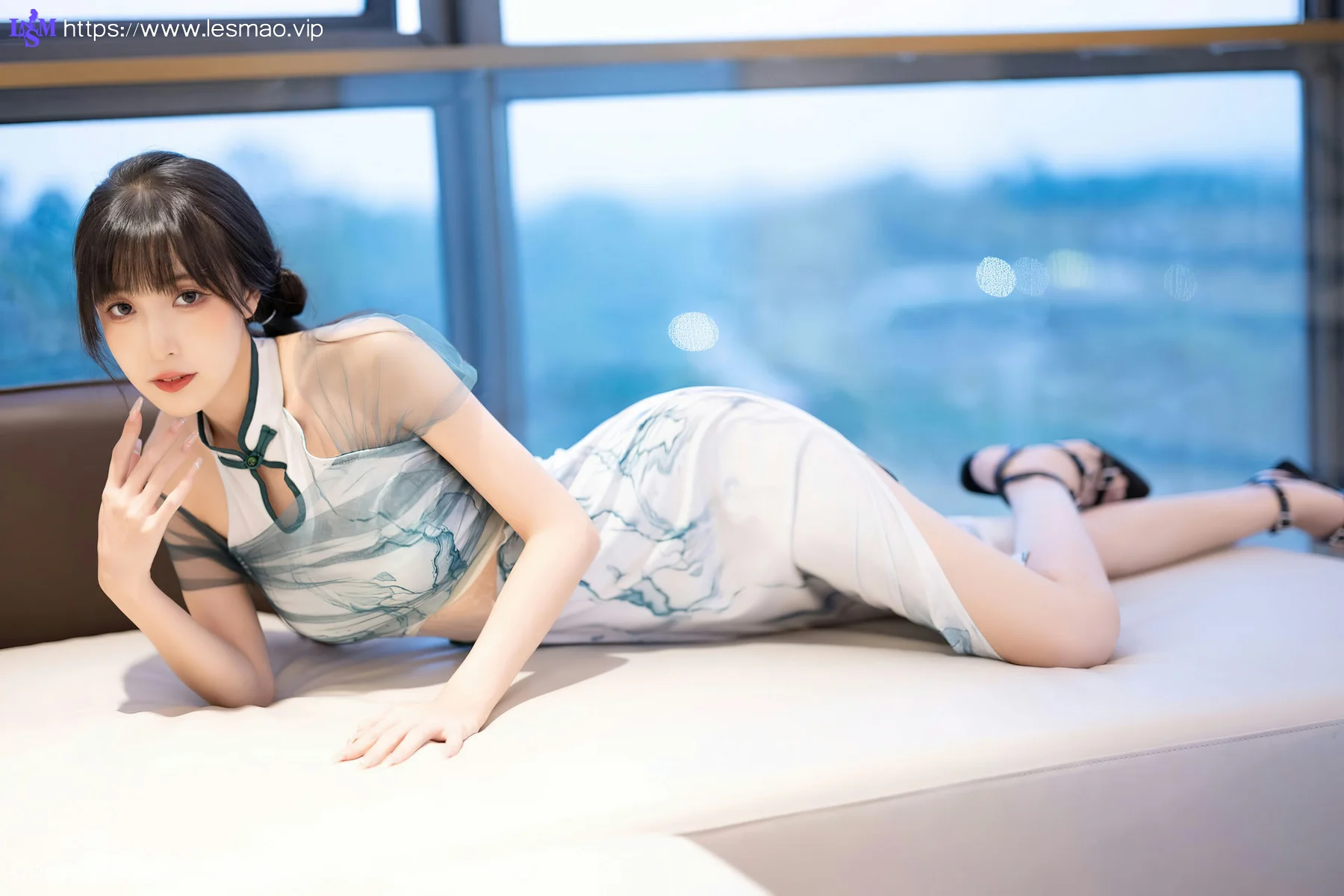 XiuRen 秀人 No.7605  林星阑 图案旗袍性感写真1 - 7
