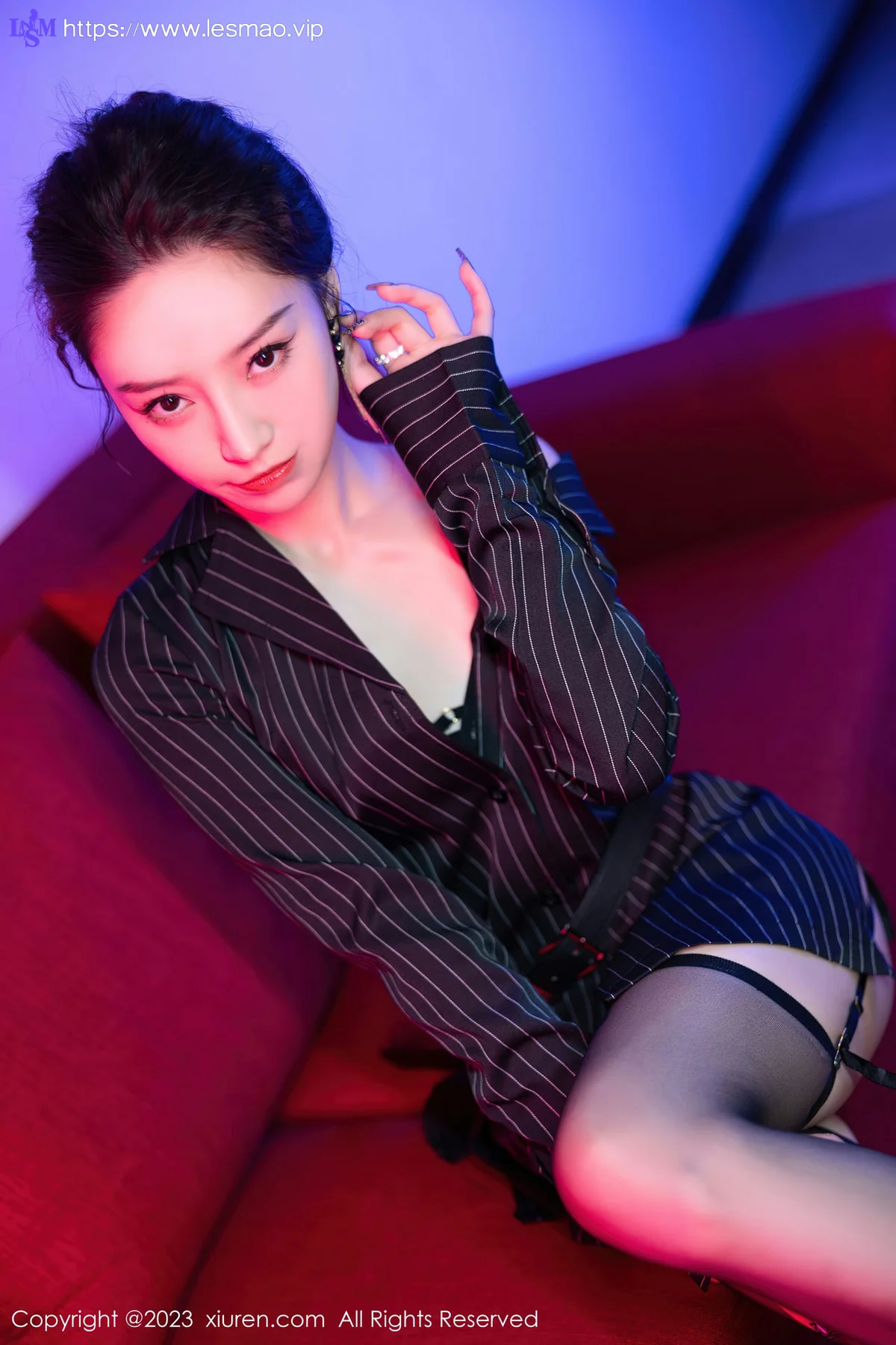 XiuRen 秀人 No.7611  苏曼兮 魅惑黑丝性感写真11 - 7