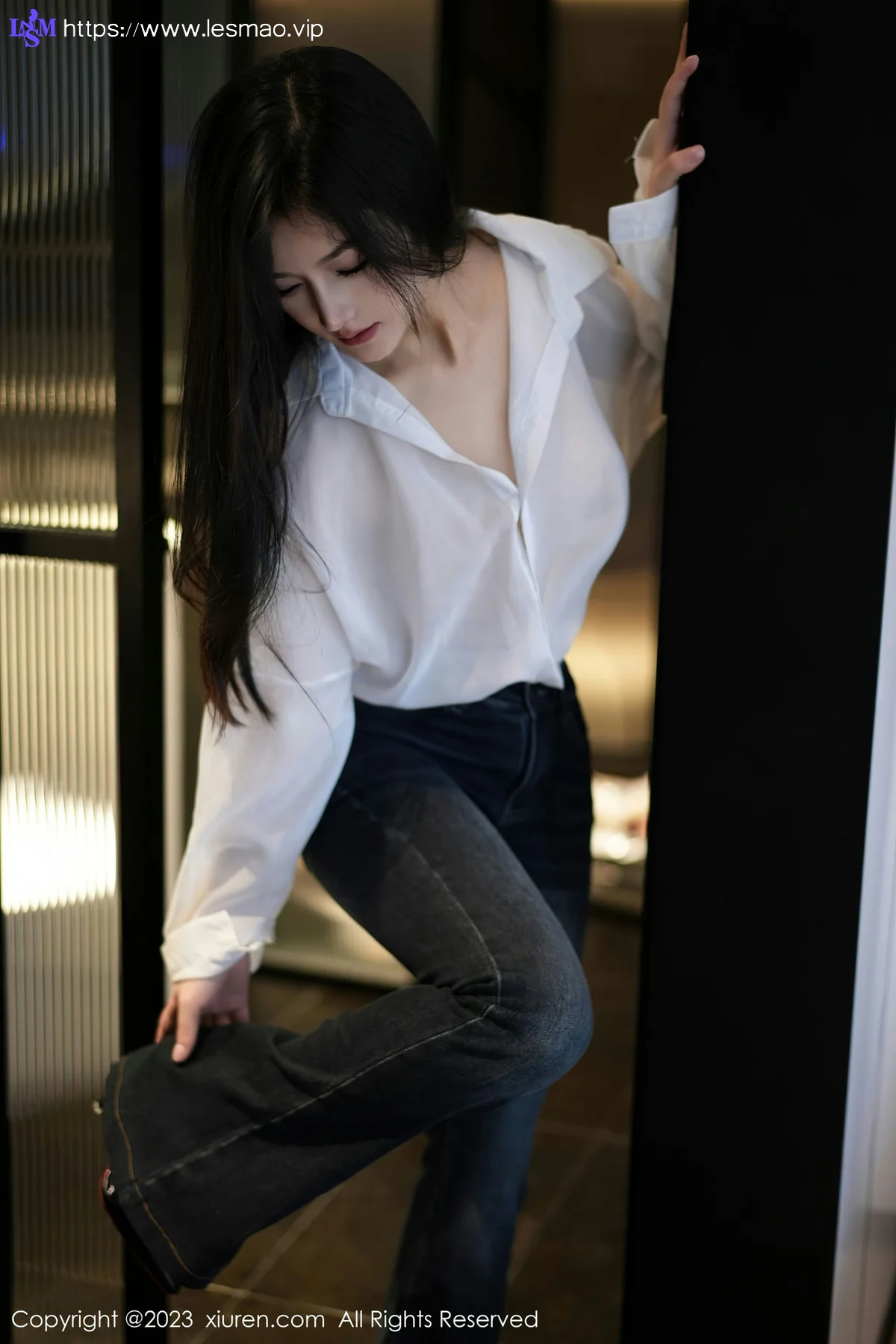 XiuRen 秀人 No.7645  谭小灵 简约牛仔裤性感写真11 - 3