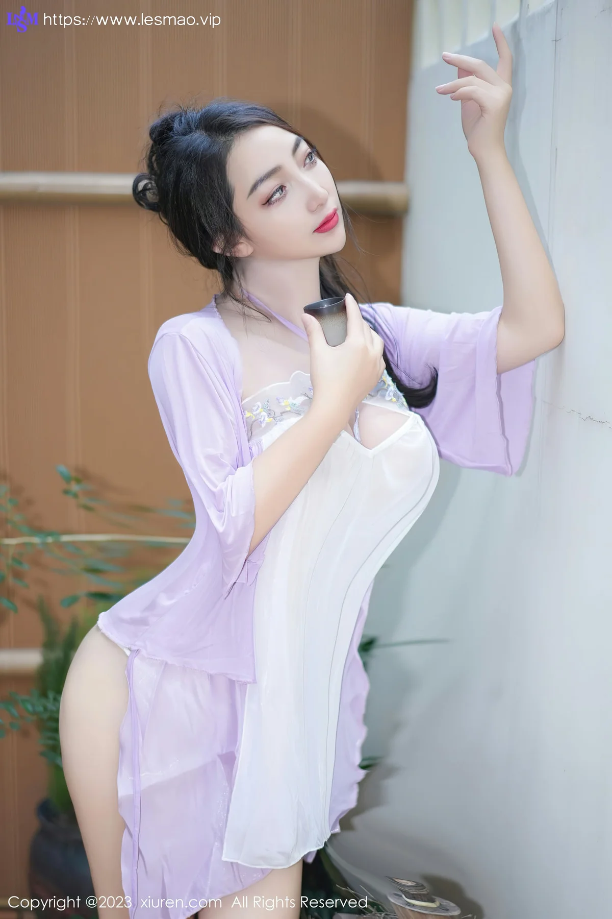 XiuRen 秀人 No.7665  娇喘JC 紫色薄纱服饰性感写真2 - 10