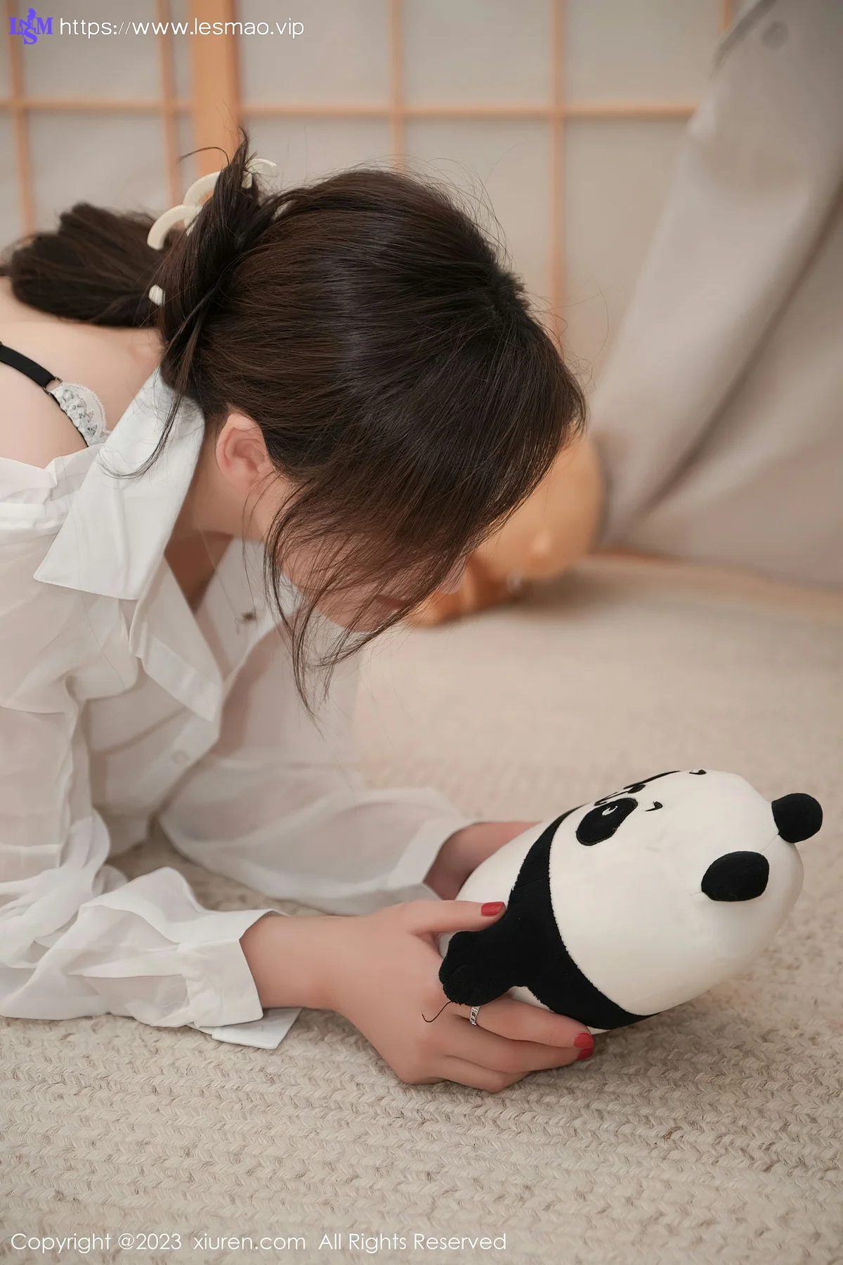XiuRen 秀人 No.7672  Carol周妍希 白色丝袜性感写真 - 8