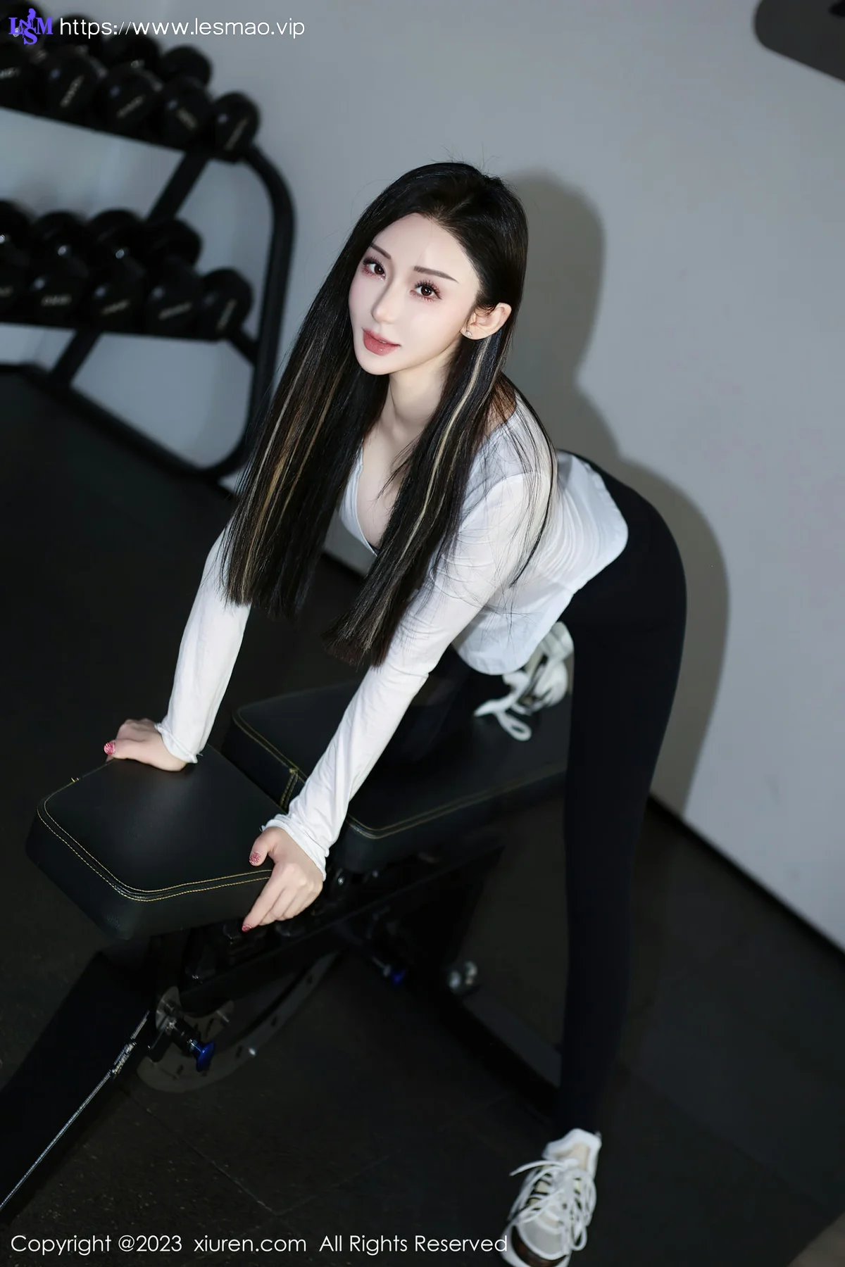 XiuRen 秀人 No.7705  田兮白 黑色比基尼第二套写真 - 5