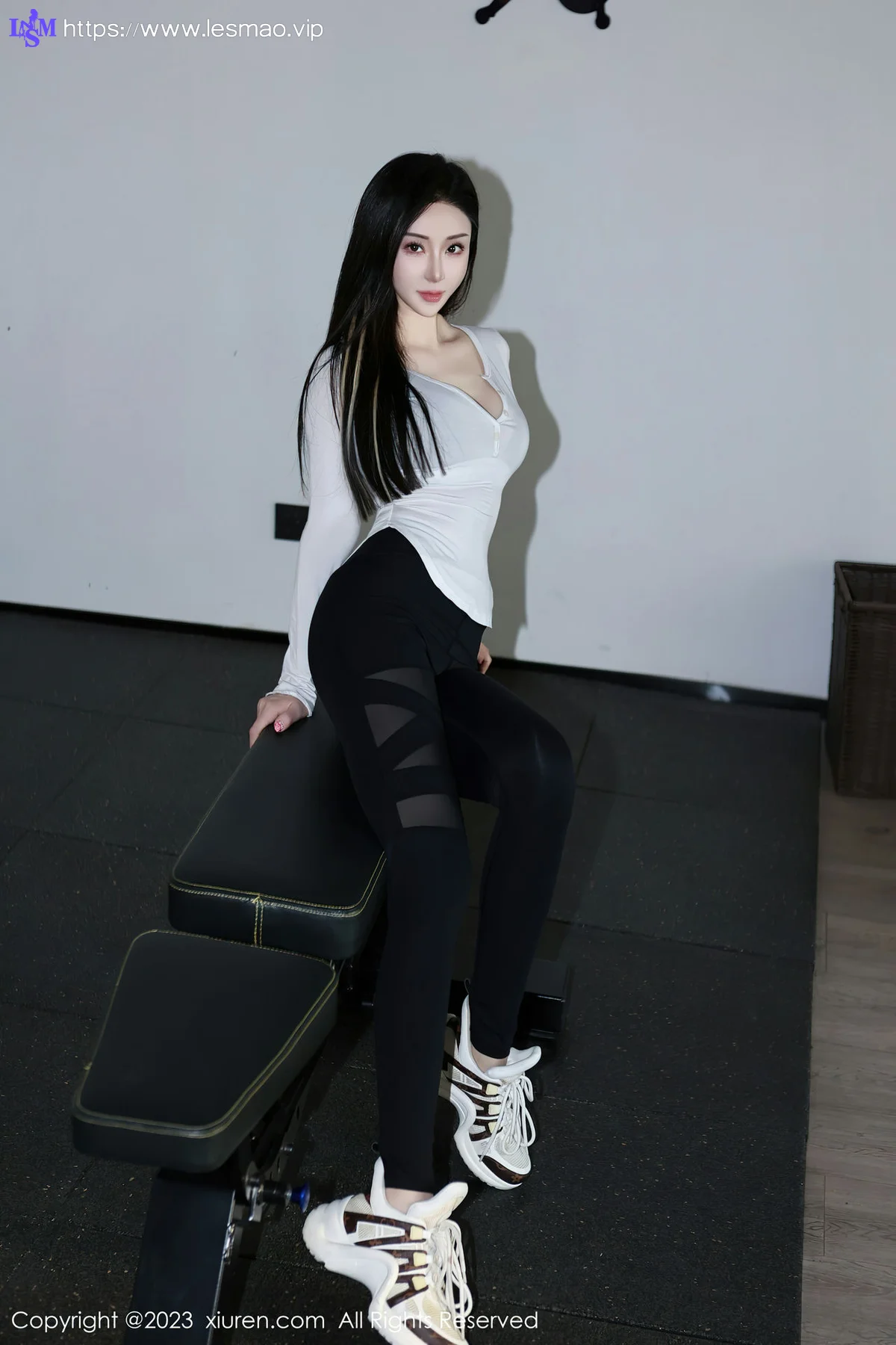 XiuRen 秀人 No.7705  田兮白 黑色比基尼第二套写真 - 7