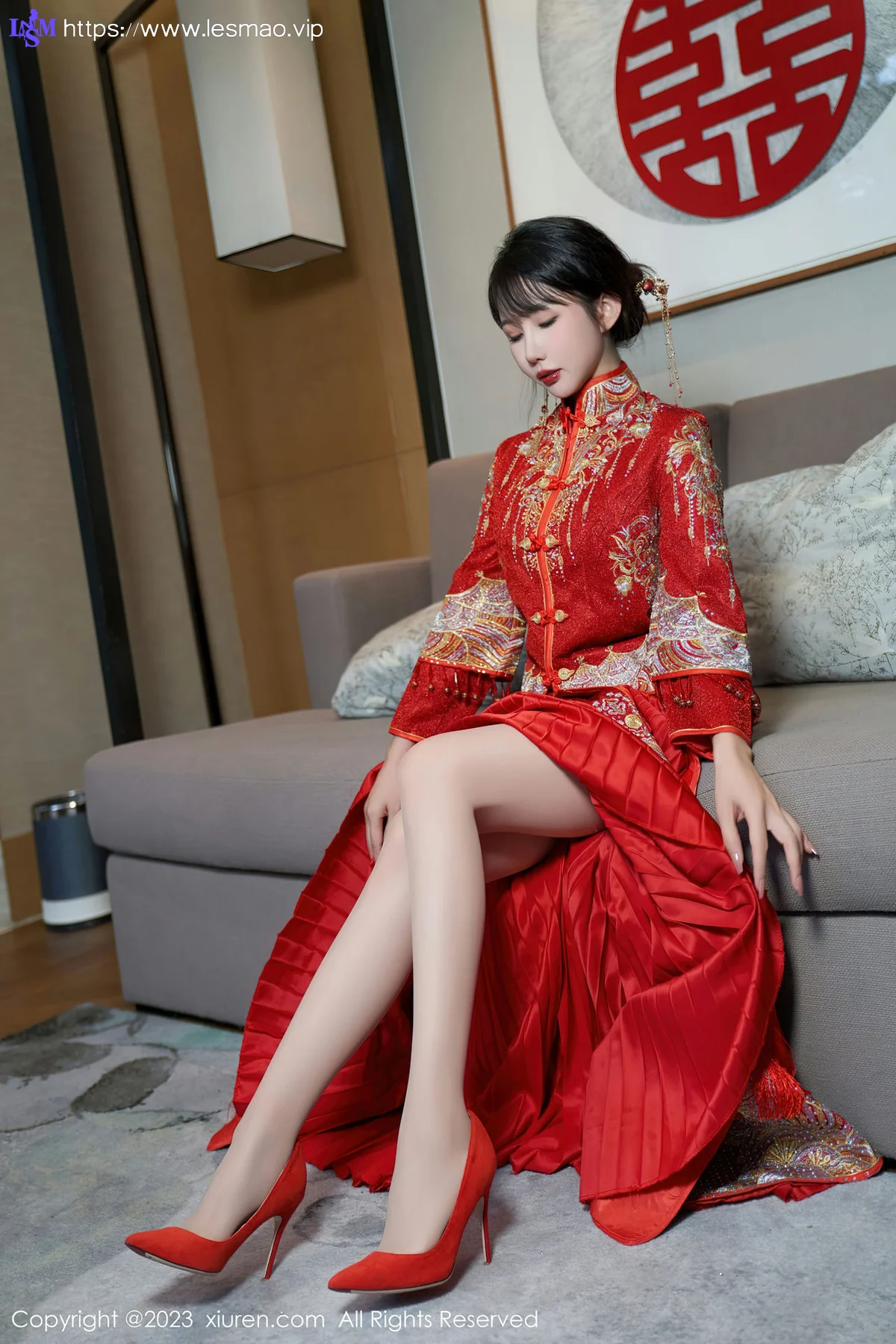 XiuRen 秀人 No.7729  波巧酱 专属新娘性感写真1 - 7