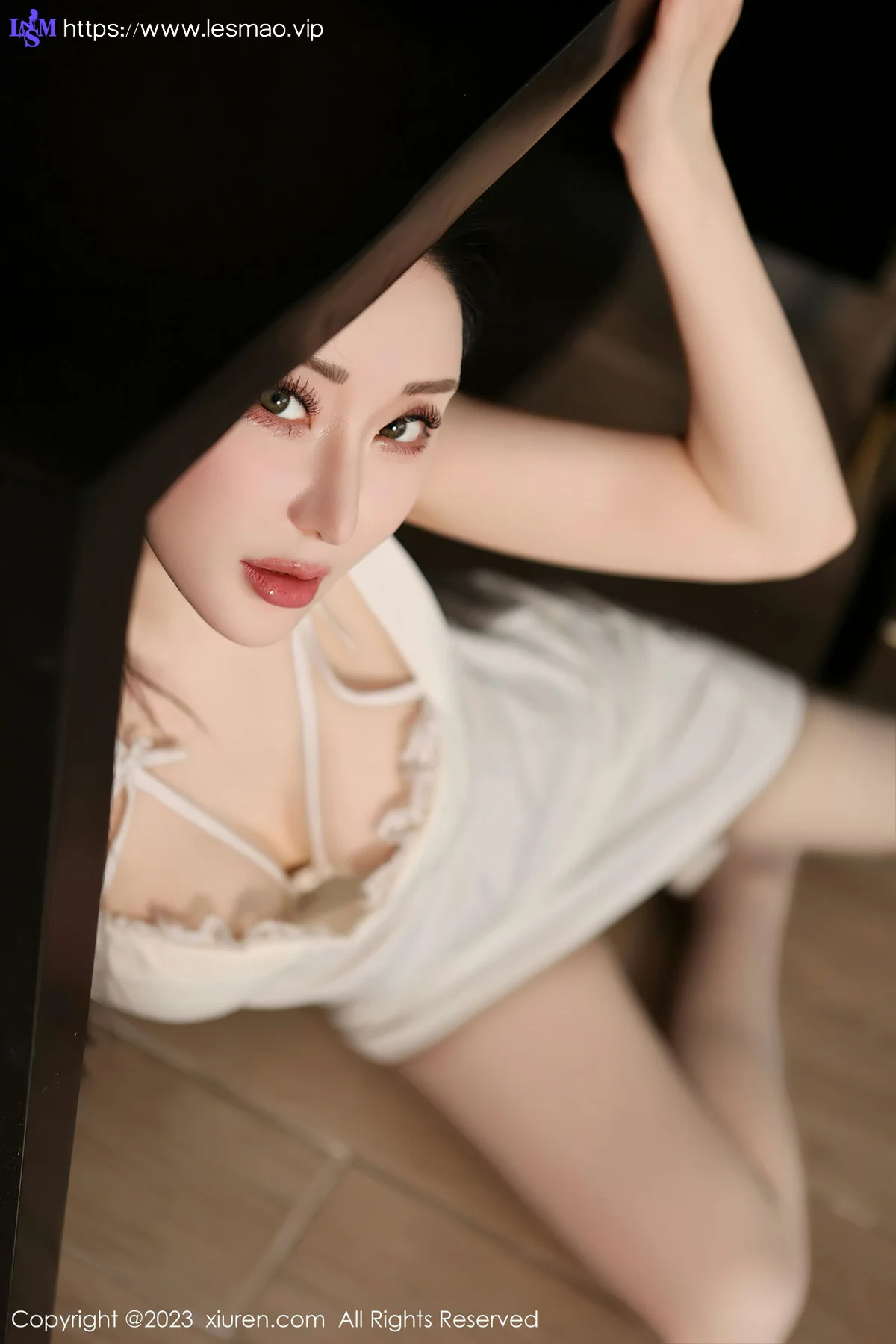 XiuRen 秀人 No.7756  田兮白 诱人灰丝性感写真 - 9