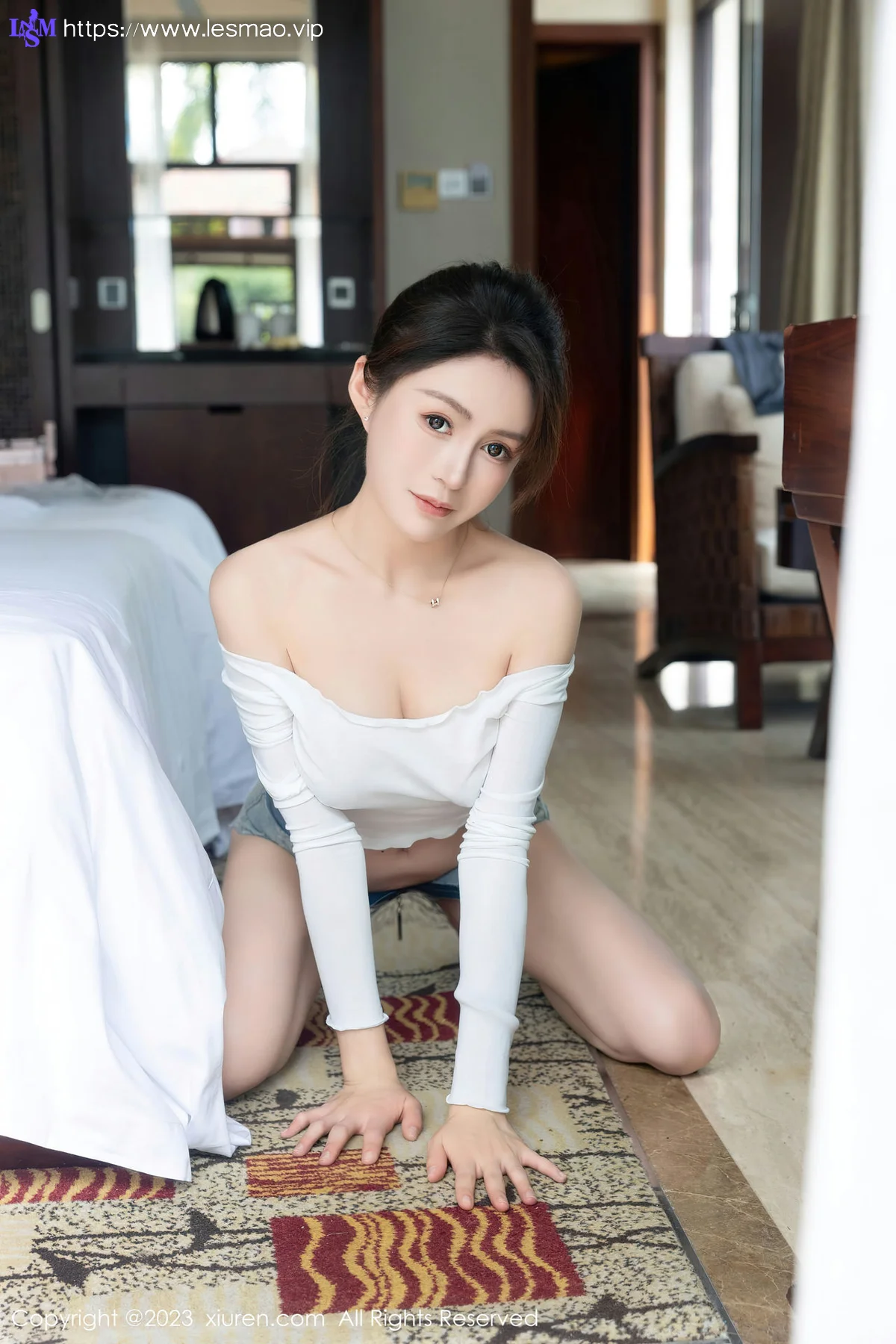 XiuRen 秀人 No.7791  唐宁宁 极致美腿三亚旅拍1 - 1