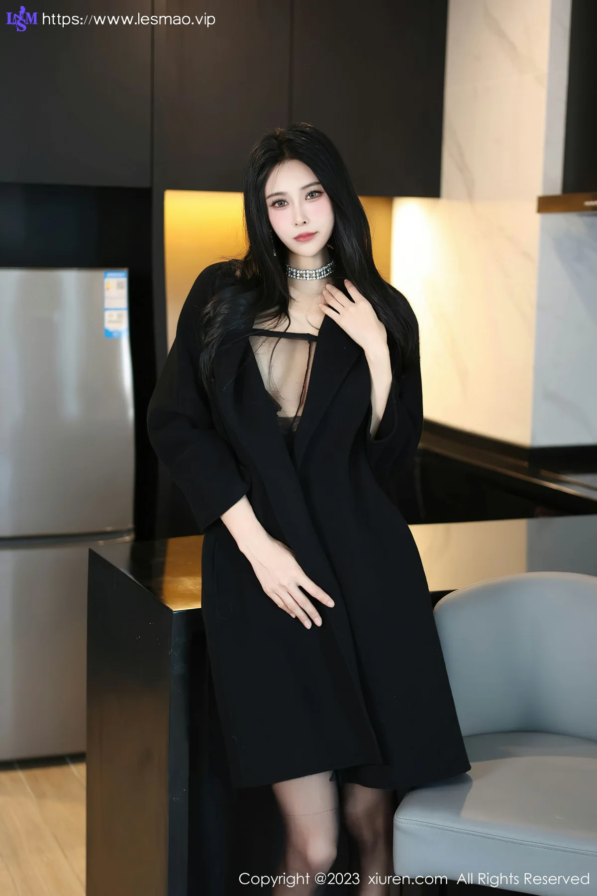 XiuRen 秀人 No.7797  草莓mm 魅惑黑丝性感写真 - 7