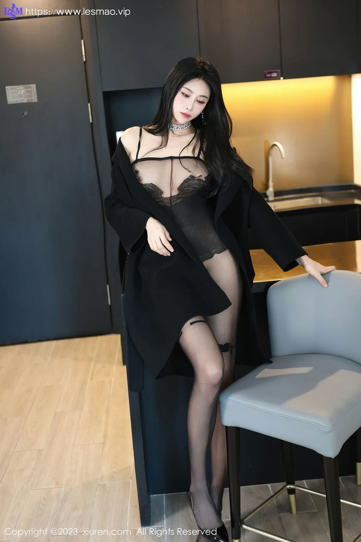 XiuRen 秀人 No.7797  草莓mm 魅惑黑丝性感写真 - 5