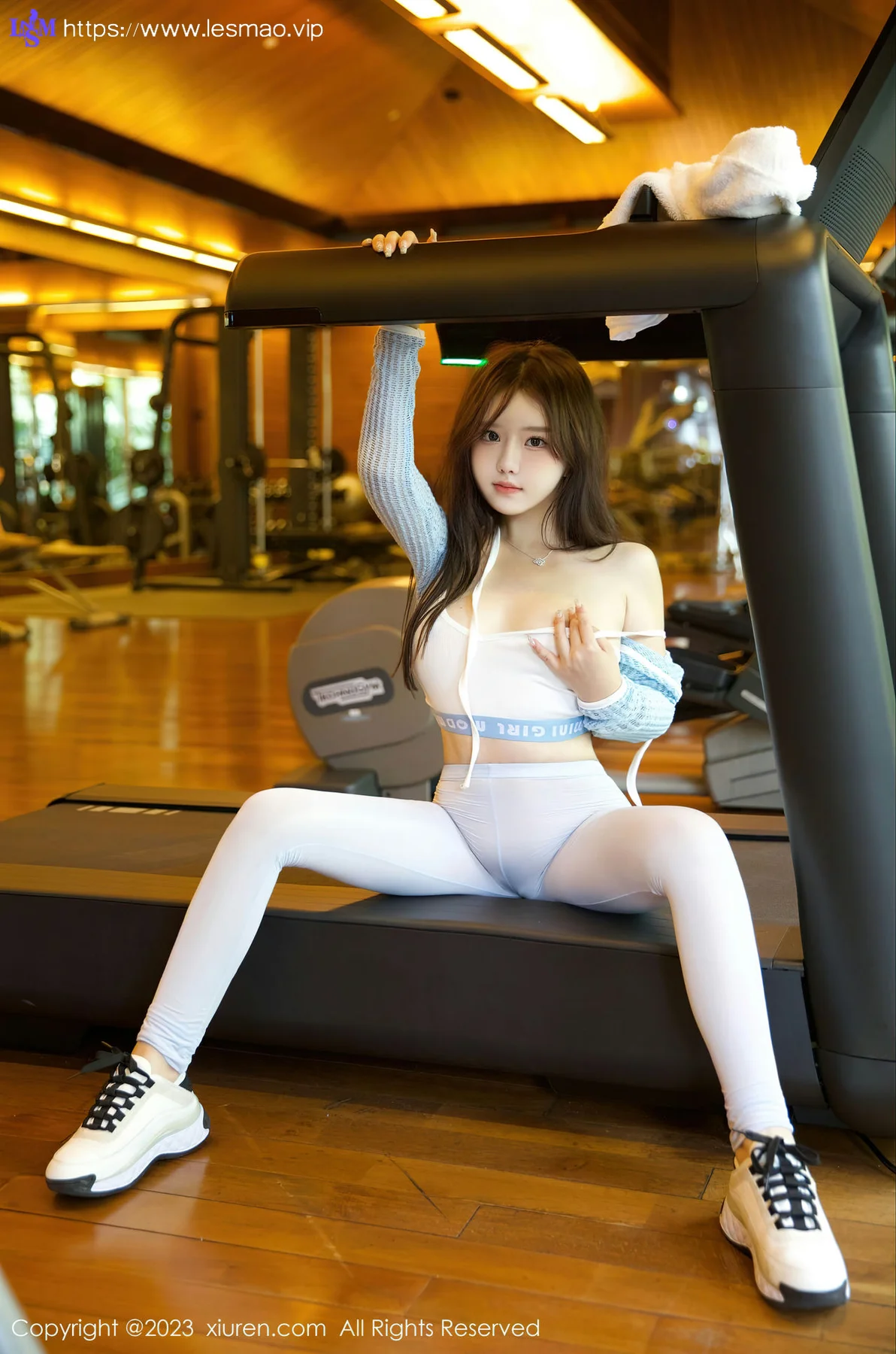 XiuRen 秀人 No.7821  小薯条nienie 浅色运动服饰首套写真111 - 9