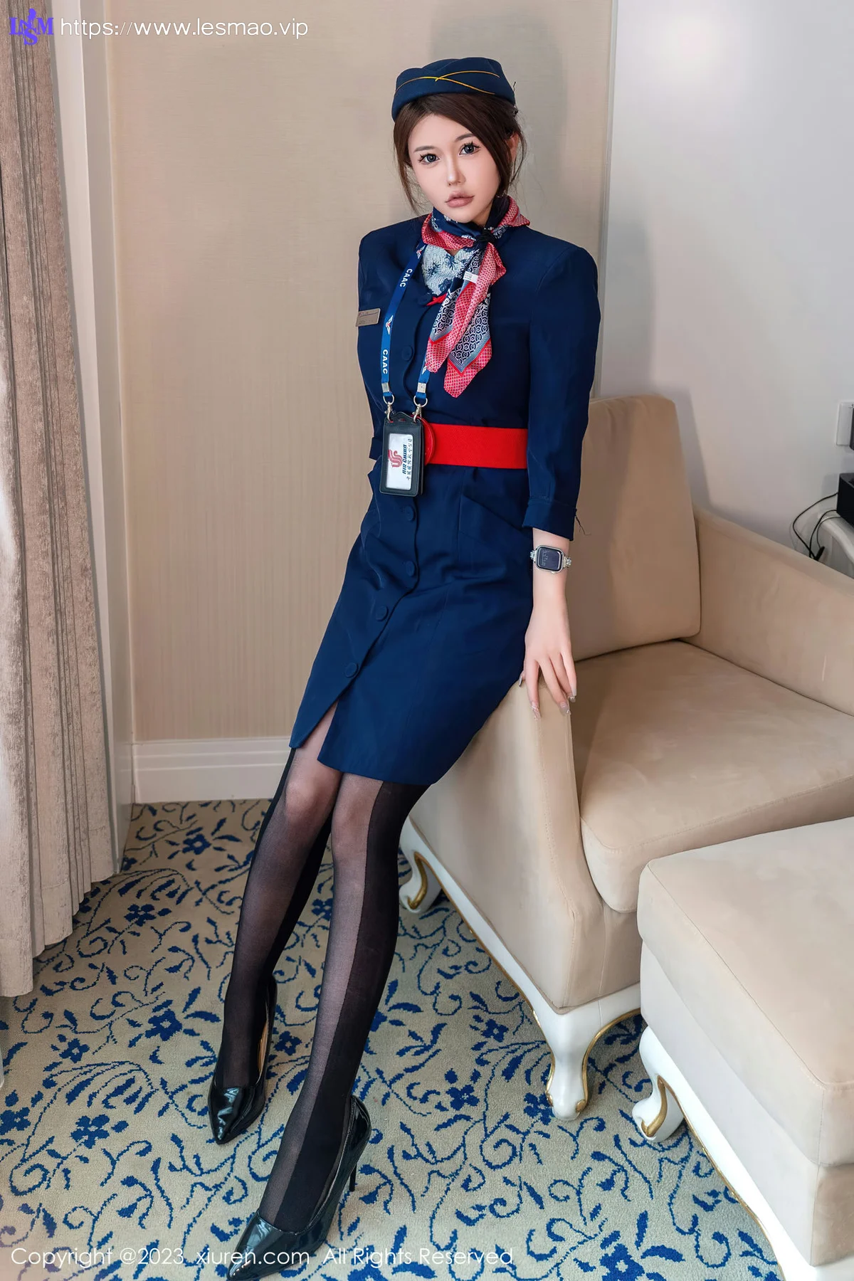 XiuRen 秀人 No.7879  甜妮 空姐制服性感写真 - 1