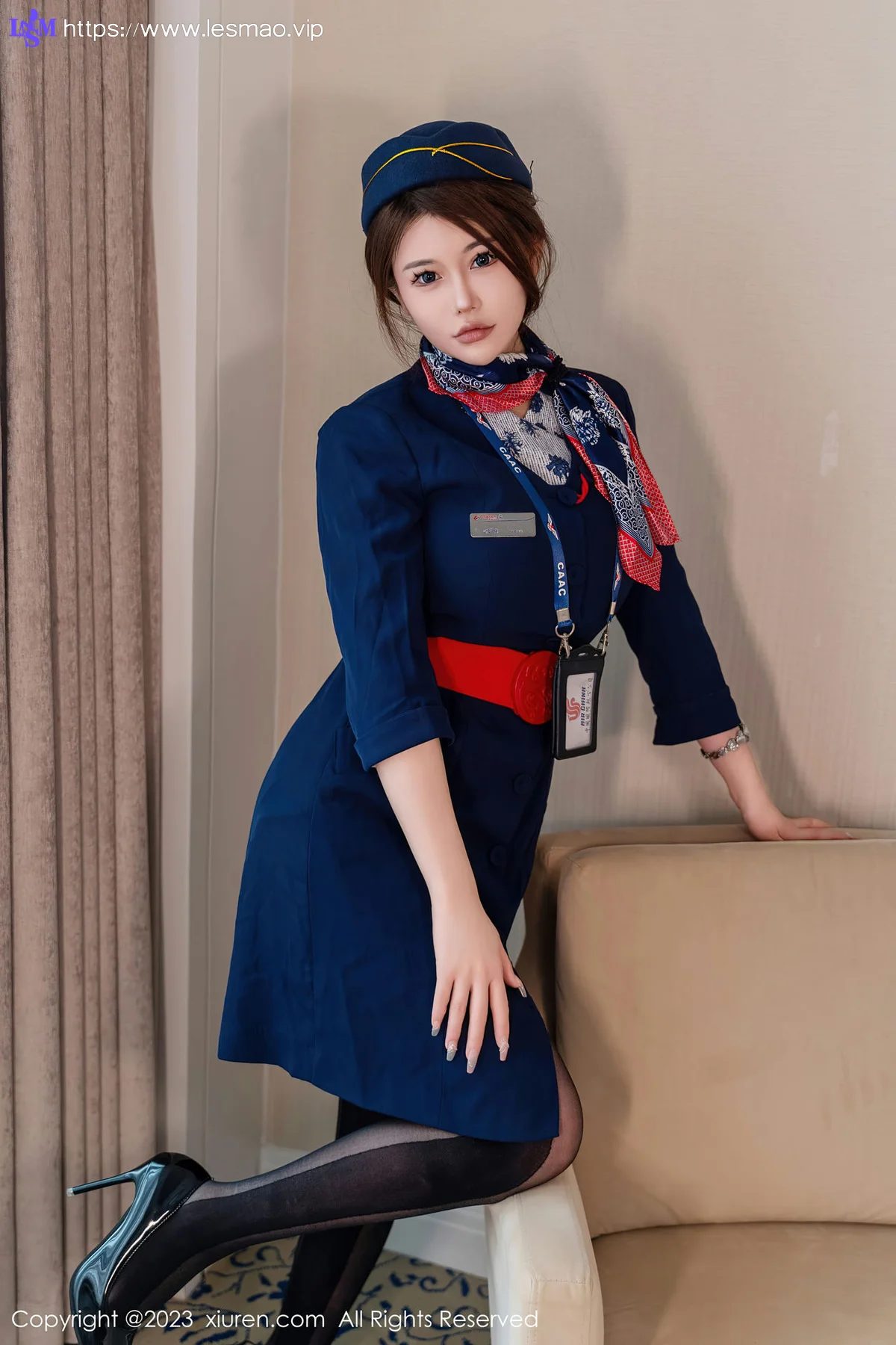 XiuRen 秀人 No.7879  甜妮 空姐制服性感写真 - 4