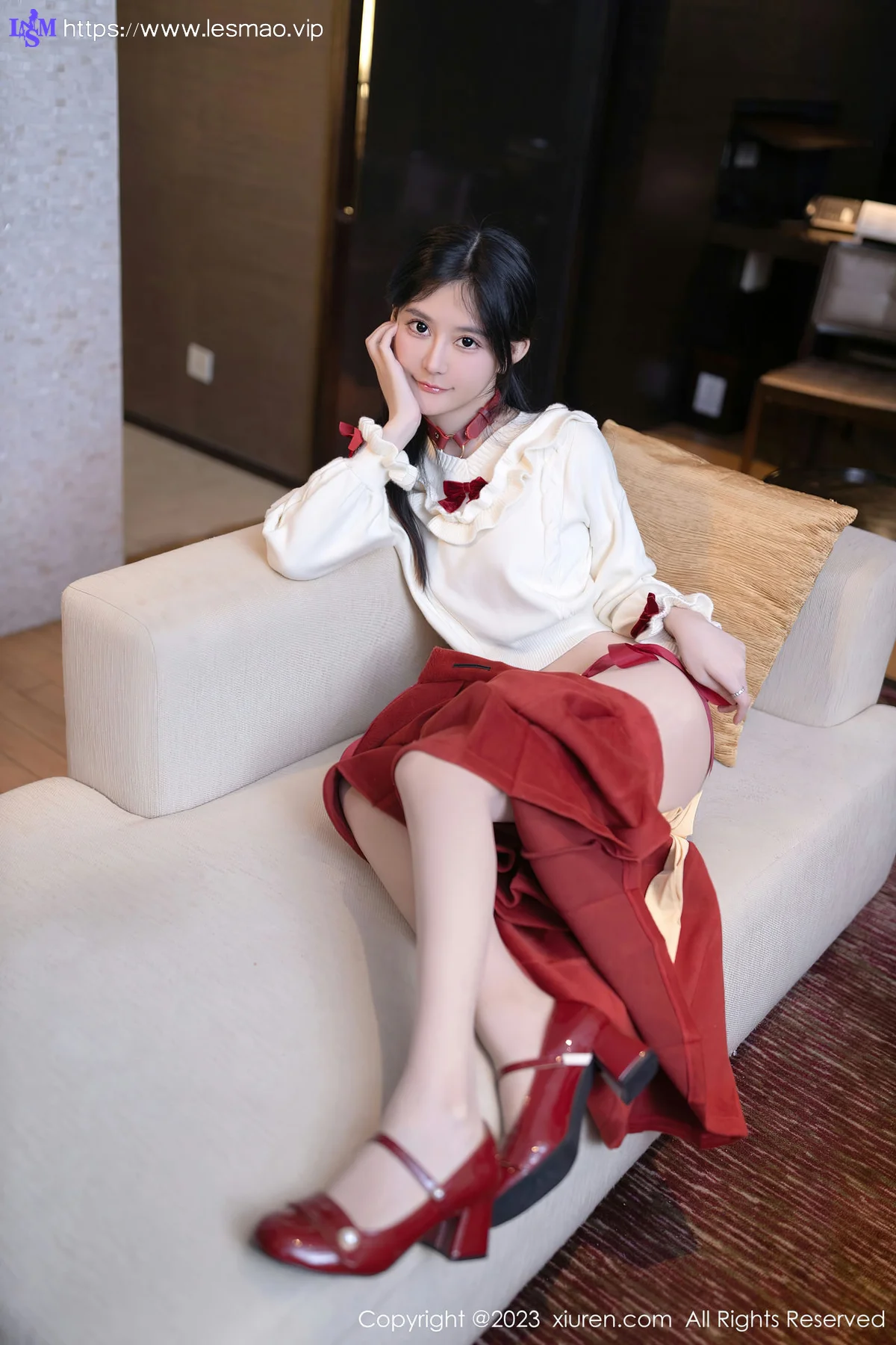 XiuRen 秀人 No.7890  幼幼 红色情趣性感写真11 - 3