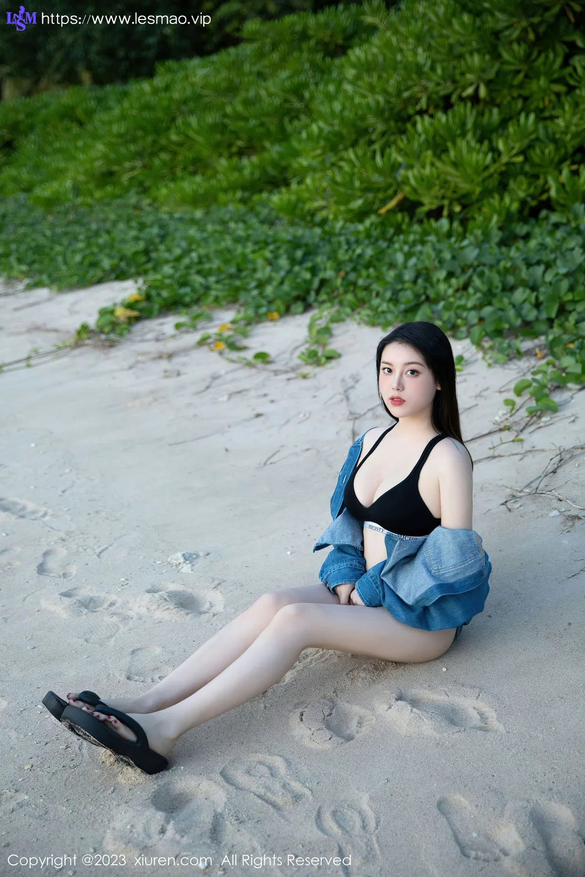 XiuRen 秀人 No.7892  豆瓣酱 黑色比基尼性感写真111 - 6