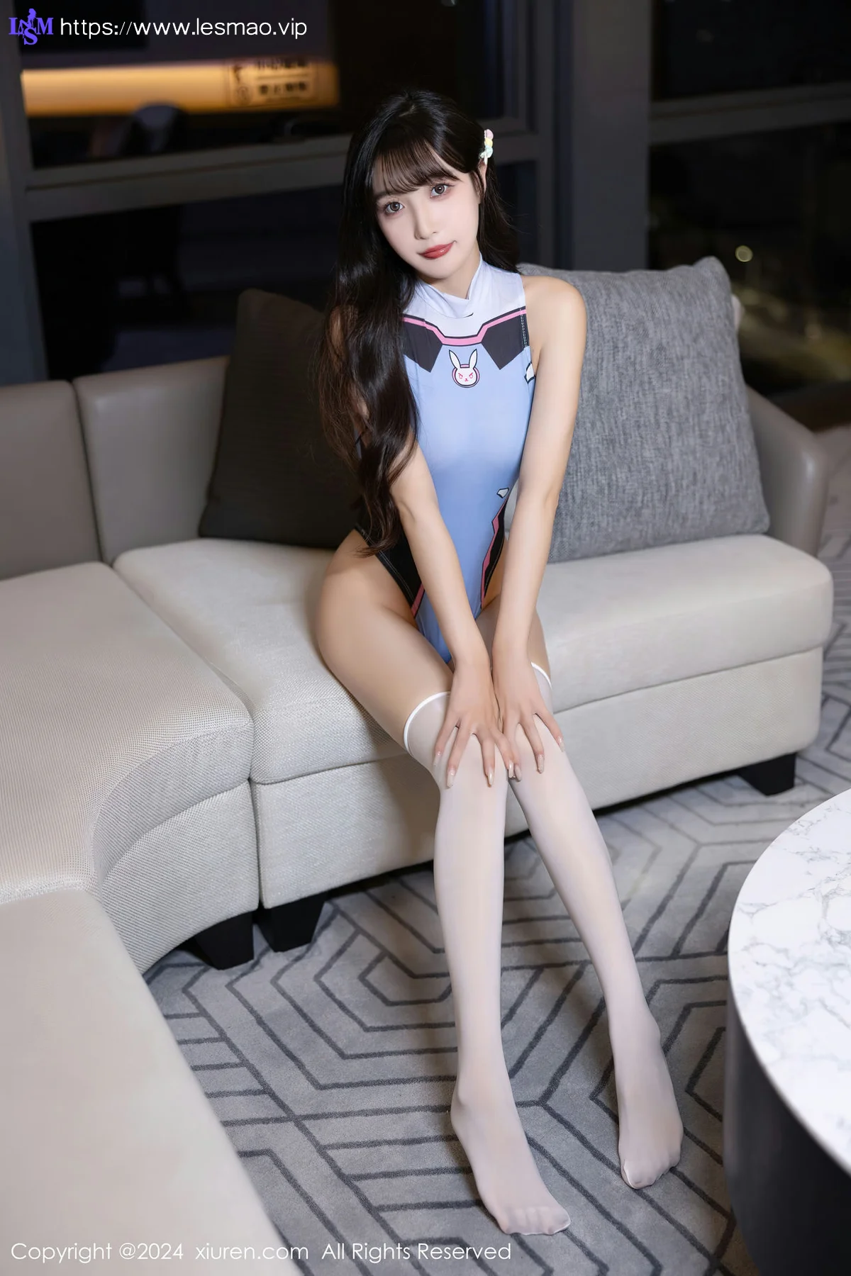 XiuRen 秀人 No.7940  林星阑 蓝色死库水性感写真1 - 2
