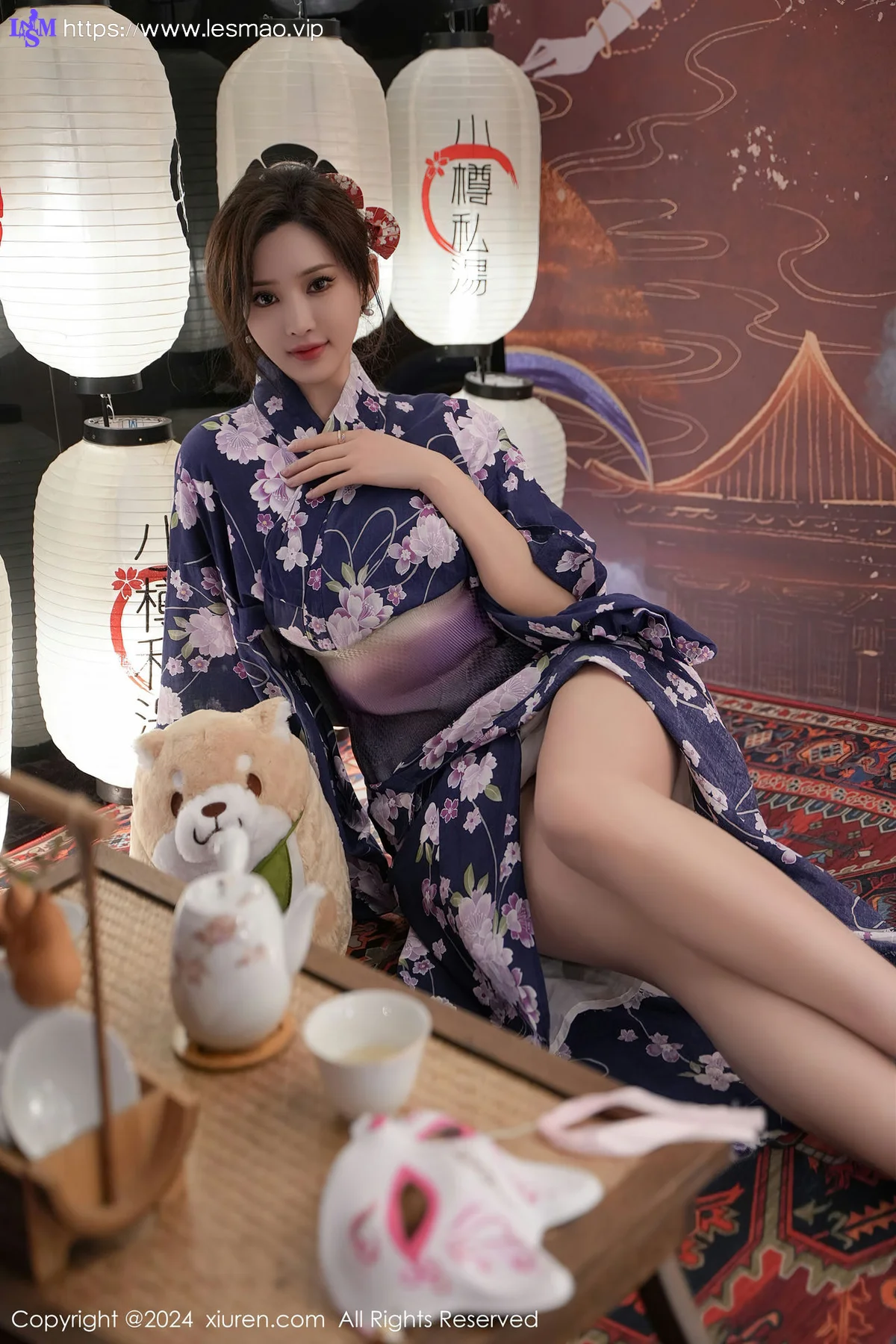XiuRen 秀人 No.7975  Carol周妍希 深蓝色浴袍三亚旅拍3 - 9