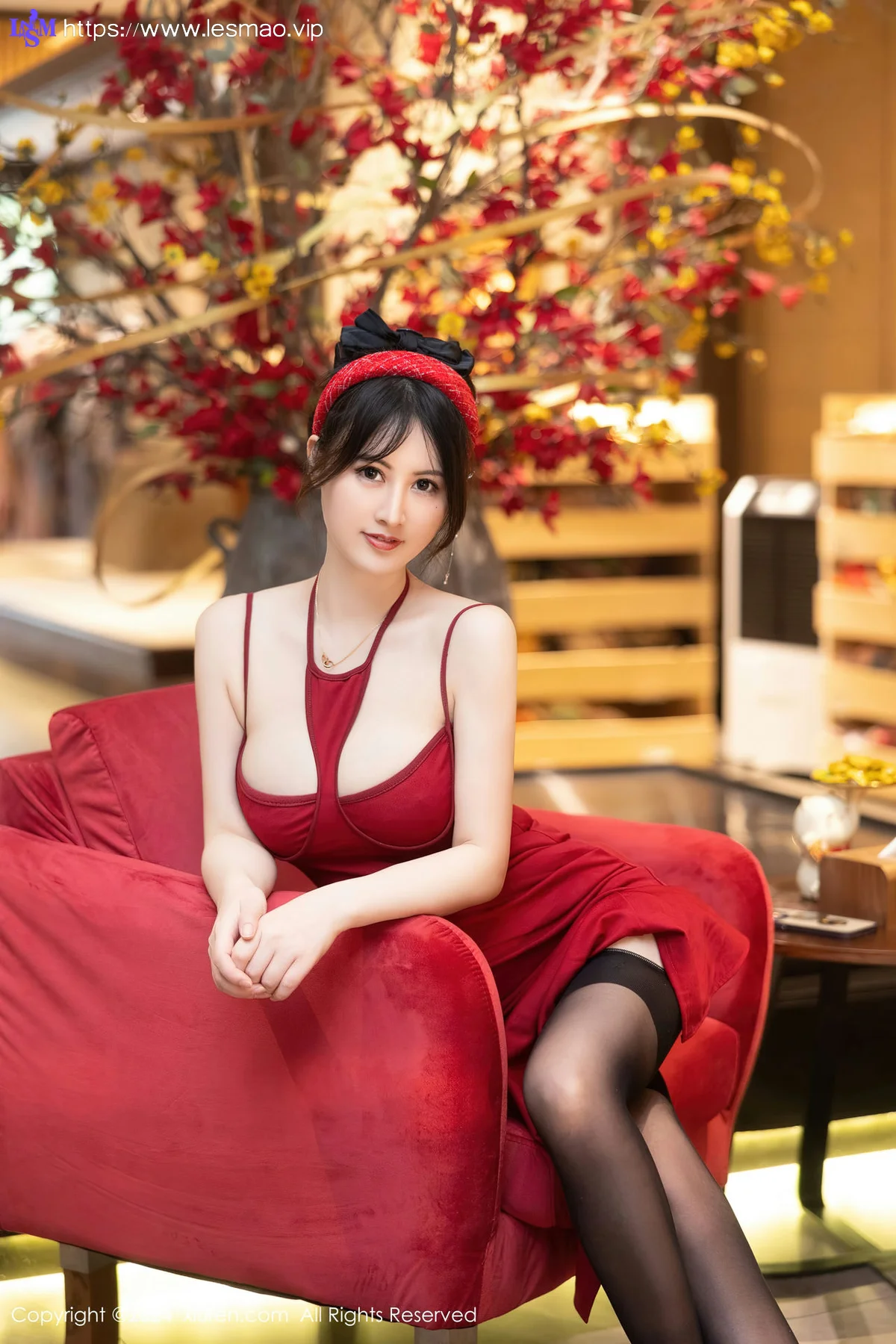 XiuRen 秀人 No.8078  诗诗kiki 红色情趣吊带写真1 - 5