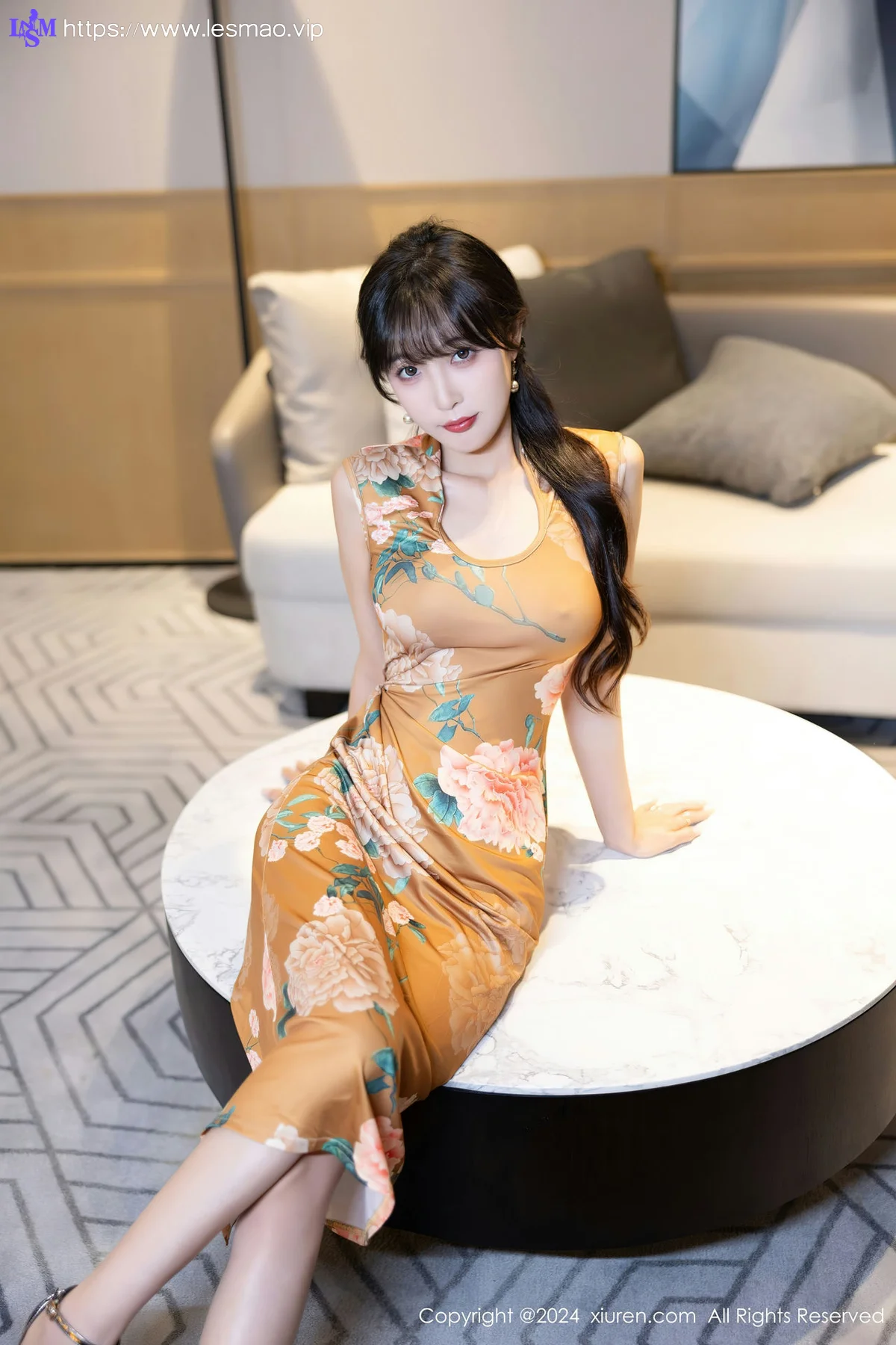 XiuRen 秀人 No.8084  林星阑 图案旗袍性感写真11 - 10