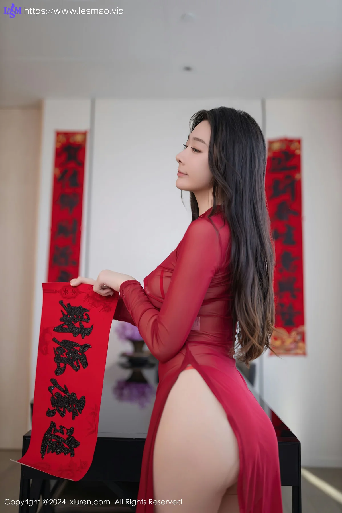 XiuRen 秀人 No.8085  小逗逗 红色情趣服饰性感写真11 - 2