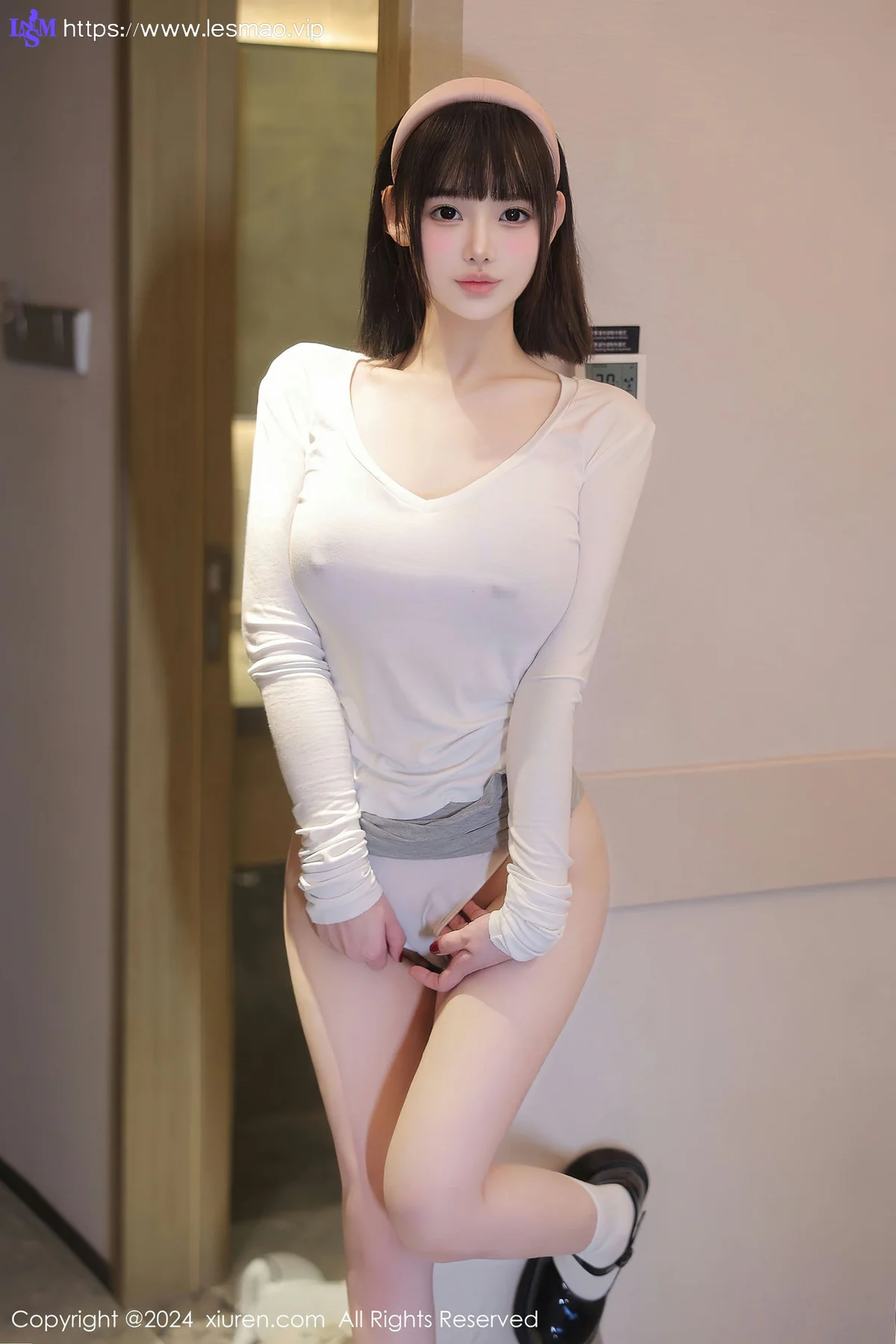 XiuRen 秀人 No.8089  李可可 白色轻透上衣性感写真33 - 2