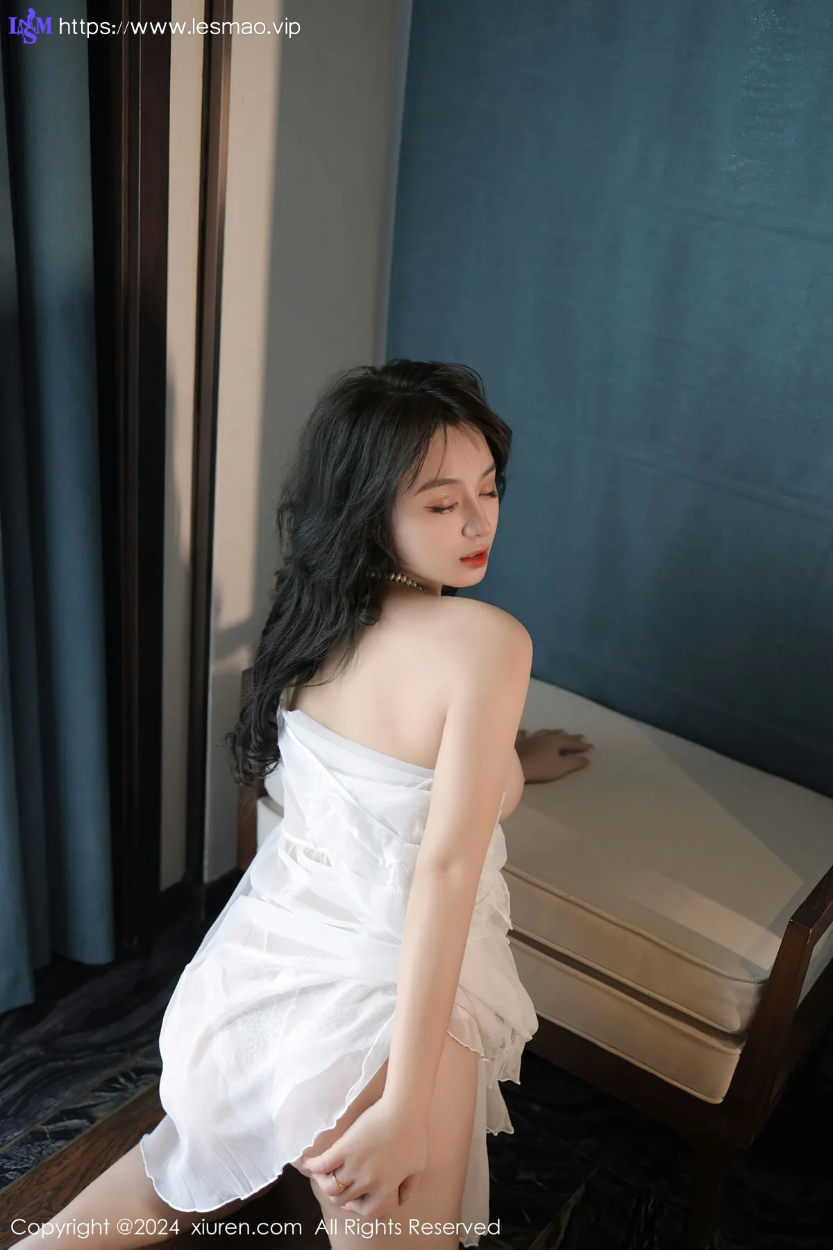 XiuRen 秀人 No.8106  沈思怡 白色轻透情趣睡裙性感写真11 - 10