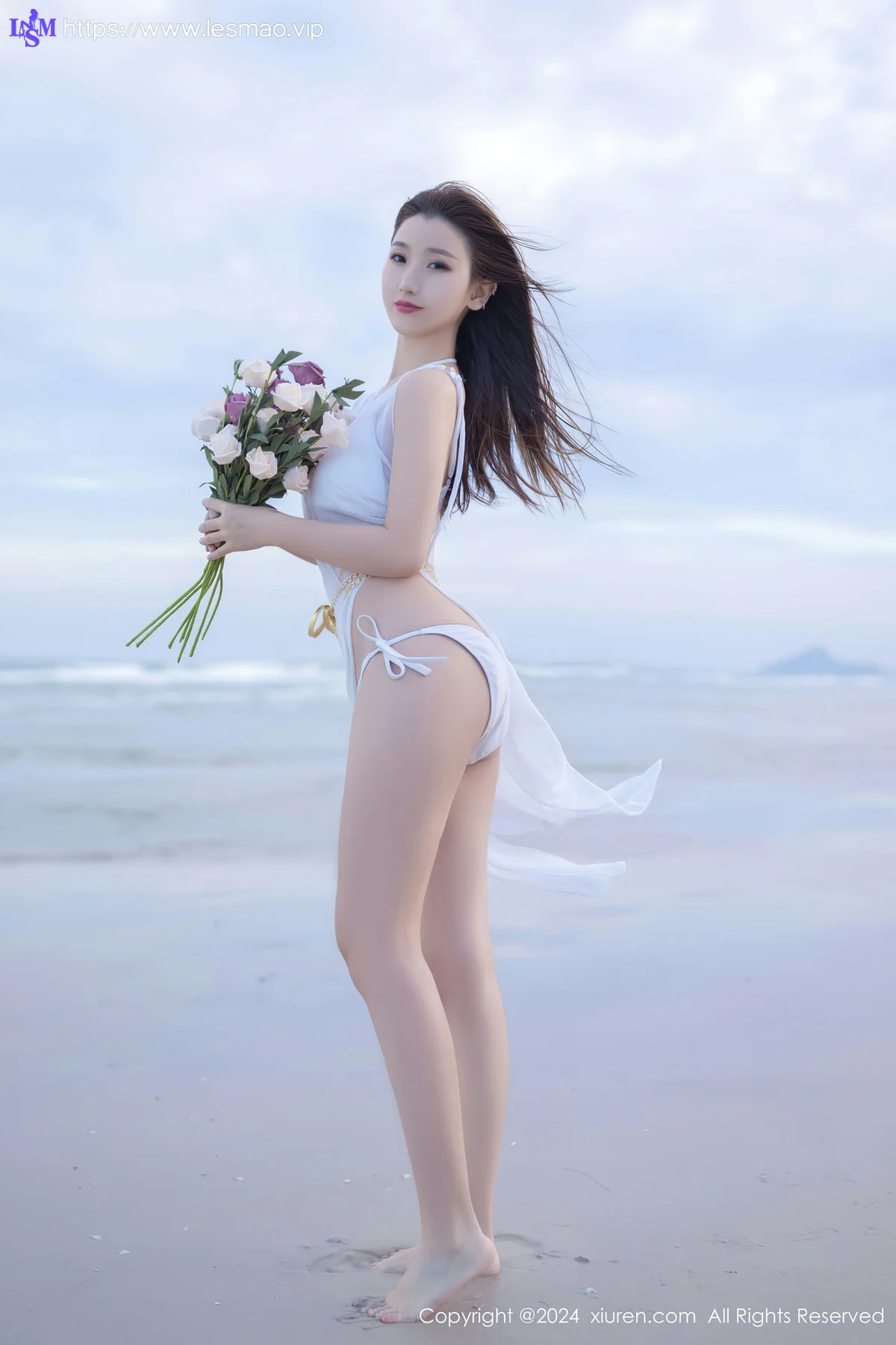 XiuRen 秀人 No.8123  杏子Yada 白色比基尼泰国旅拍 - 4