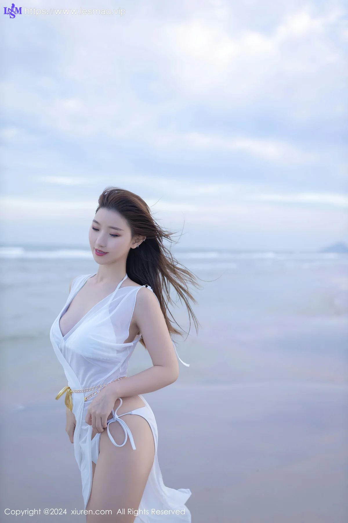 XiuRen 秀人 No.8123  杏子Yada 白色比基尼泰国旅拍 - 9