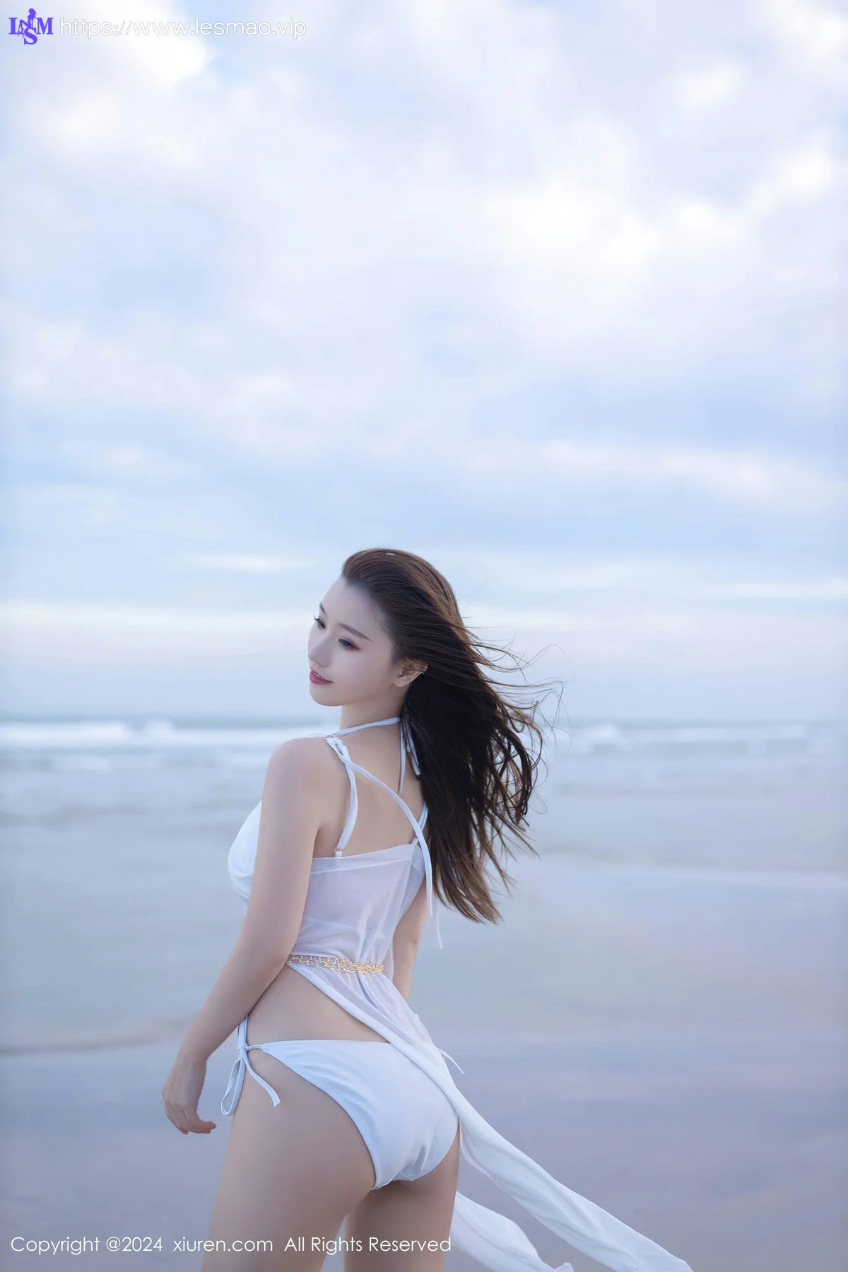 XiuRen 秀人 No.8123  杏子Yada 白色比基尼泰国旅拍 - 1