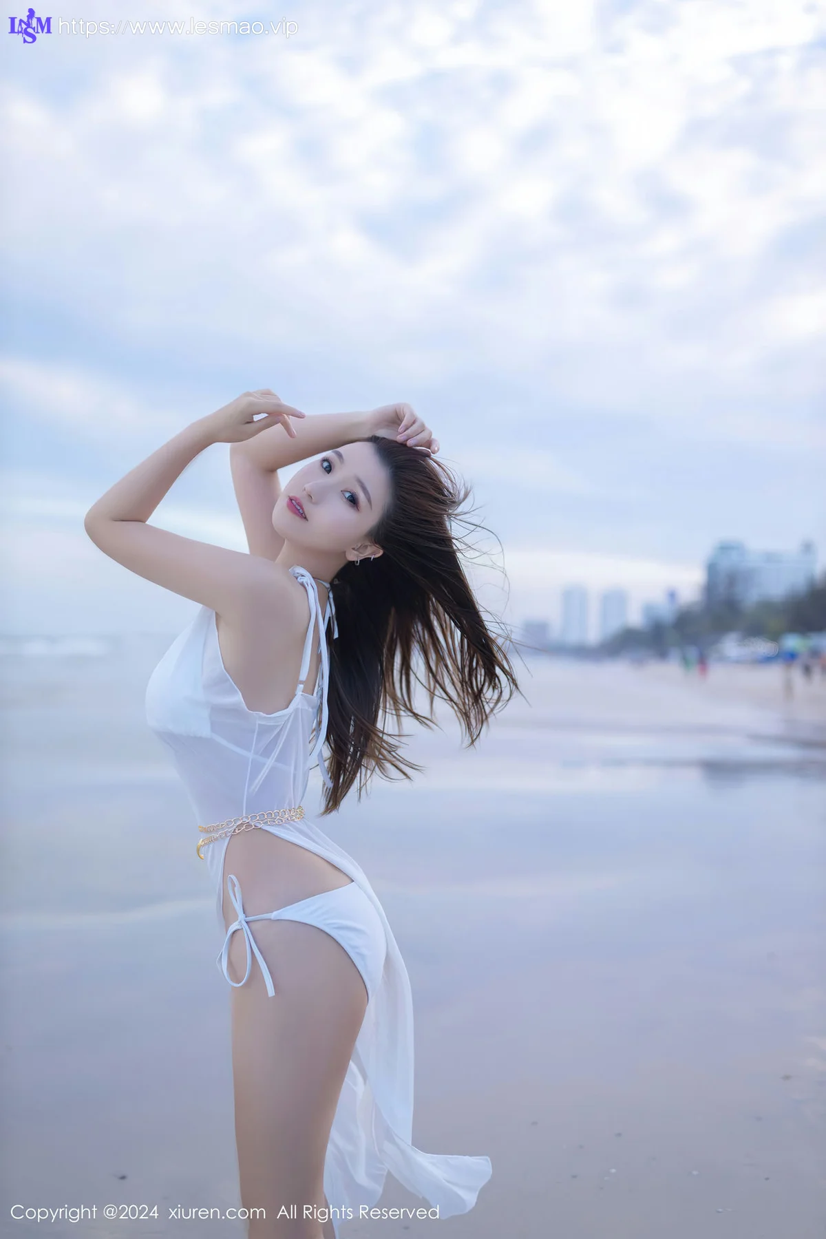 XiuRen 秀人 No.8123  杏子Yada 白色比基尼泰国旅拍 - 5