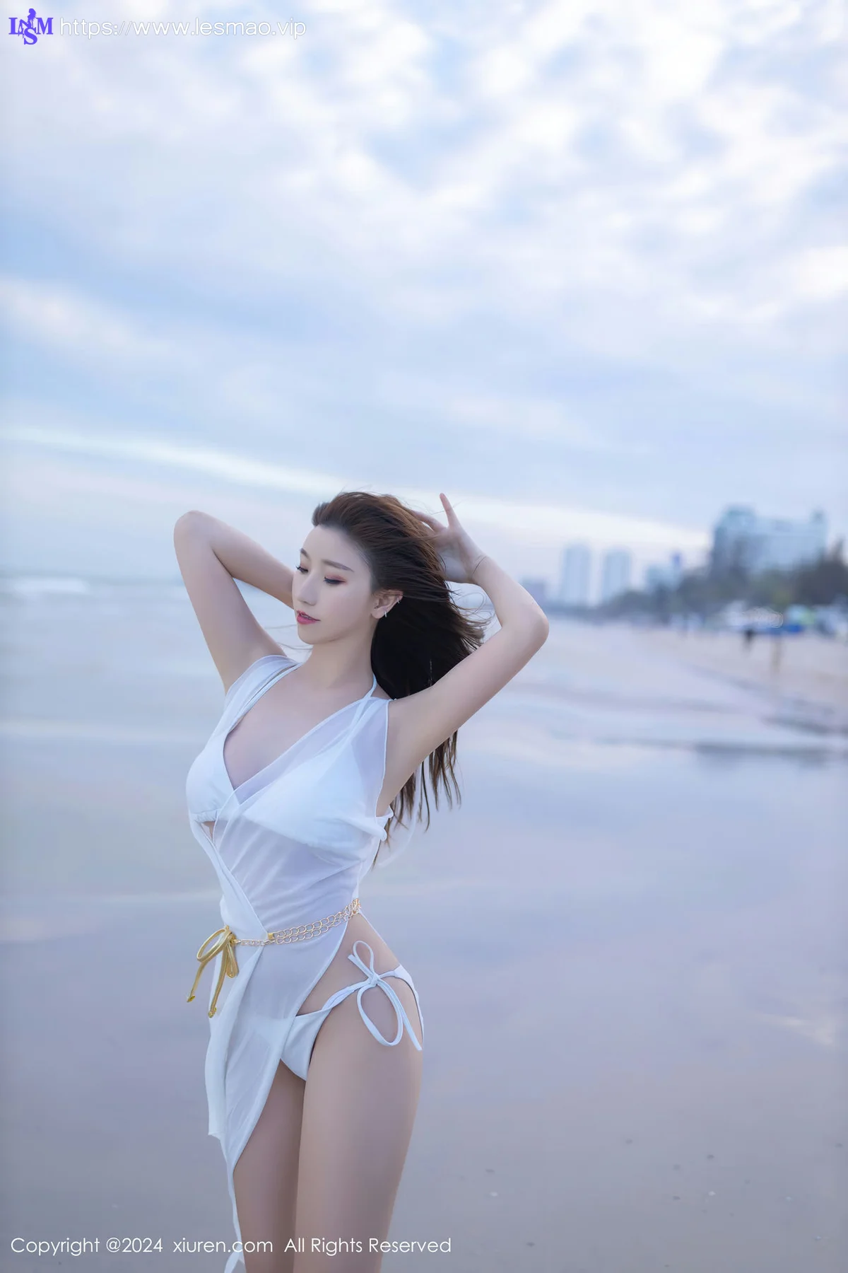 XiuRen 秀人 No.8123  杏子Yada 白色比基尼泰国旅拍 - 7