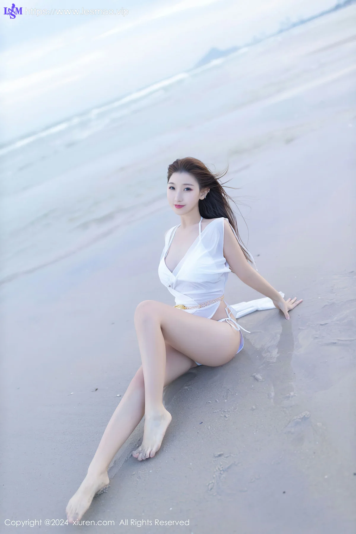 XiuRen 秀人 No.8123  杏子Yada 白色比基尼泰国旅拍 - 9